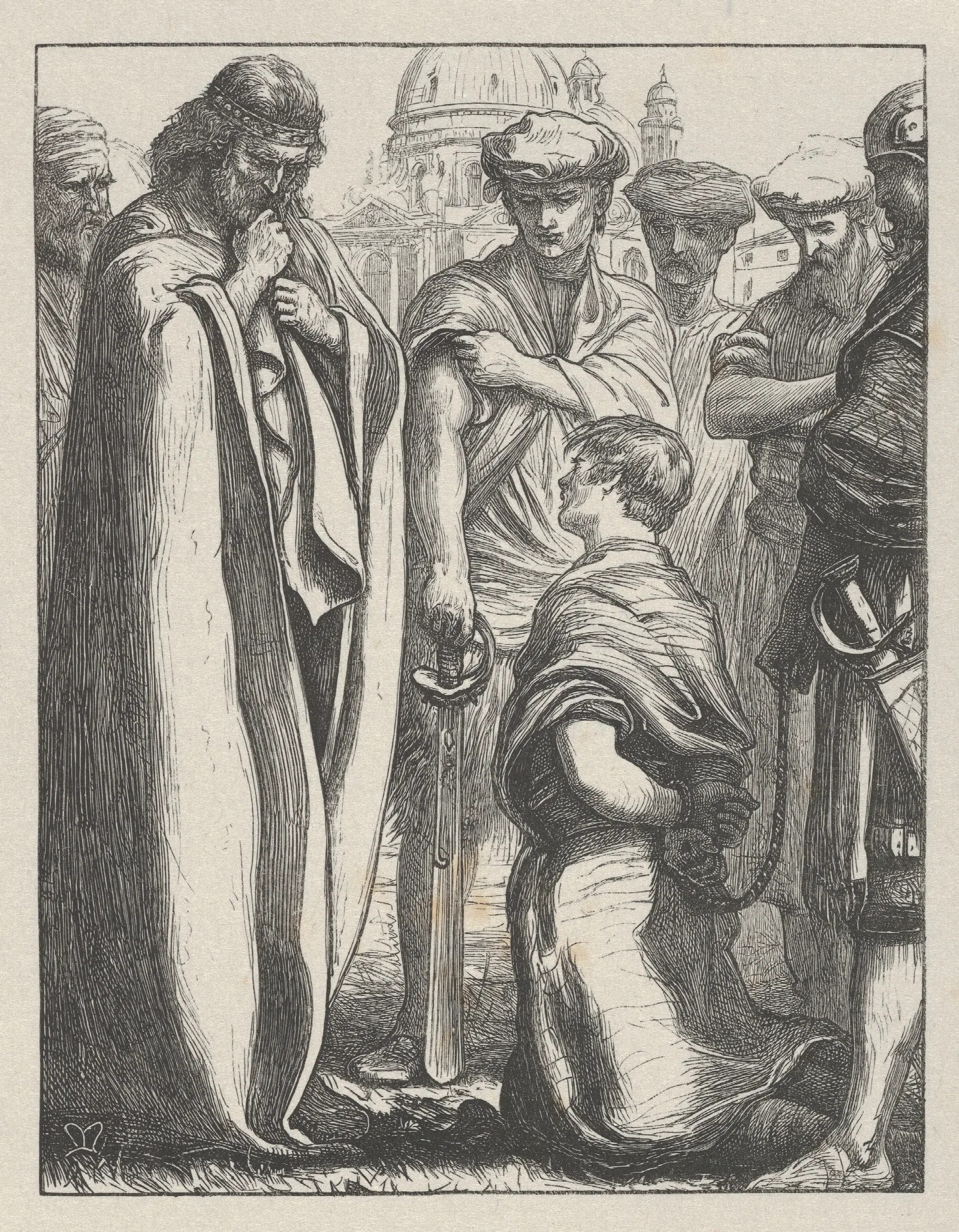 The Unmerciful Servant Wall Art by Sir John Everett Millais - Canvas Print