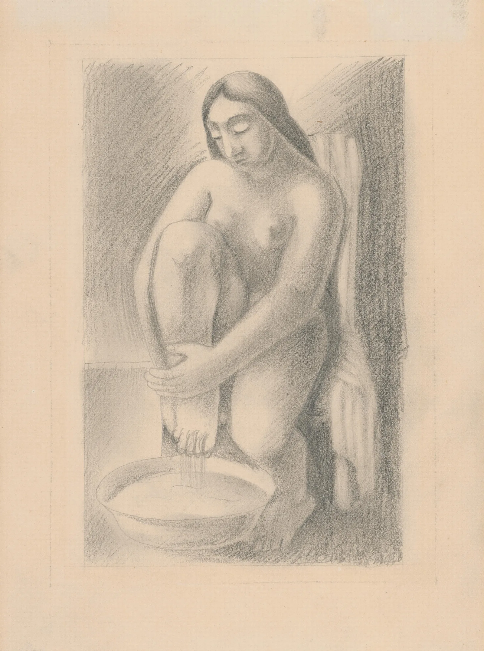 Washing Feet Wall Art by Mikuláš Galanda - Canvas Print