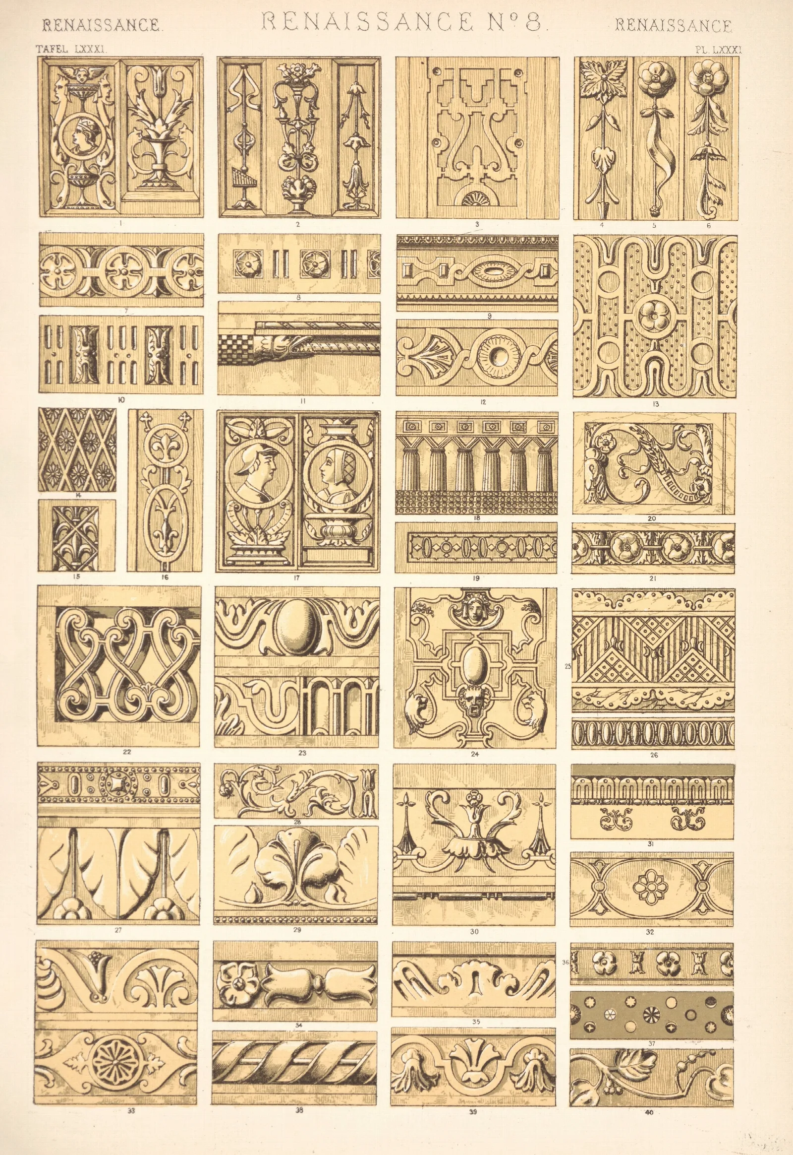 Renaissance No 8 3 Wall Art by Owen Jones - Canvas Print