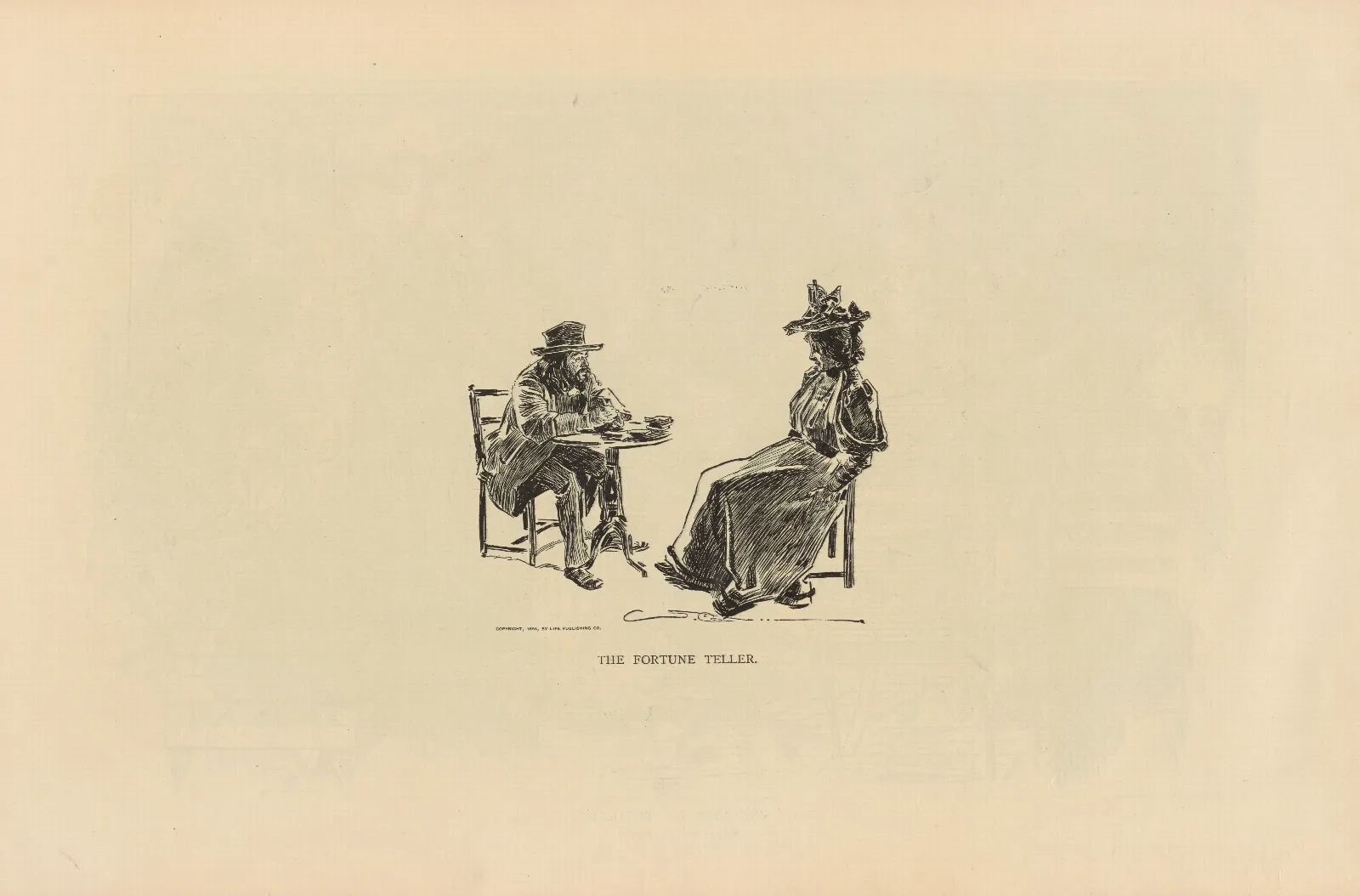 The Fortune Teller 31 Wall Art by Charles Dana Gibson - Canvas Print