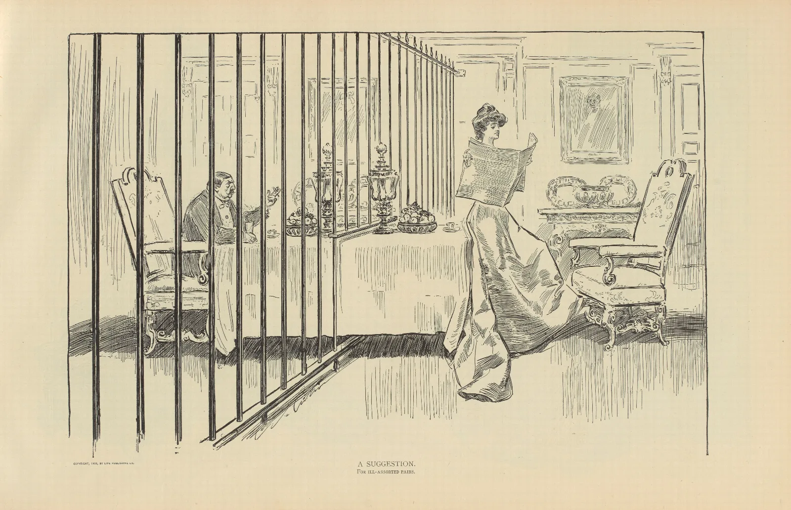 A Suggestion Wall Art by Charles Dana Gibson - Canvas Print