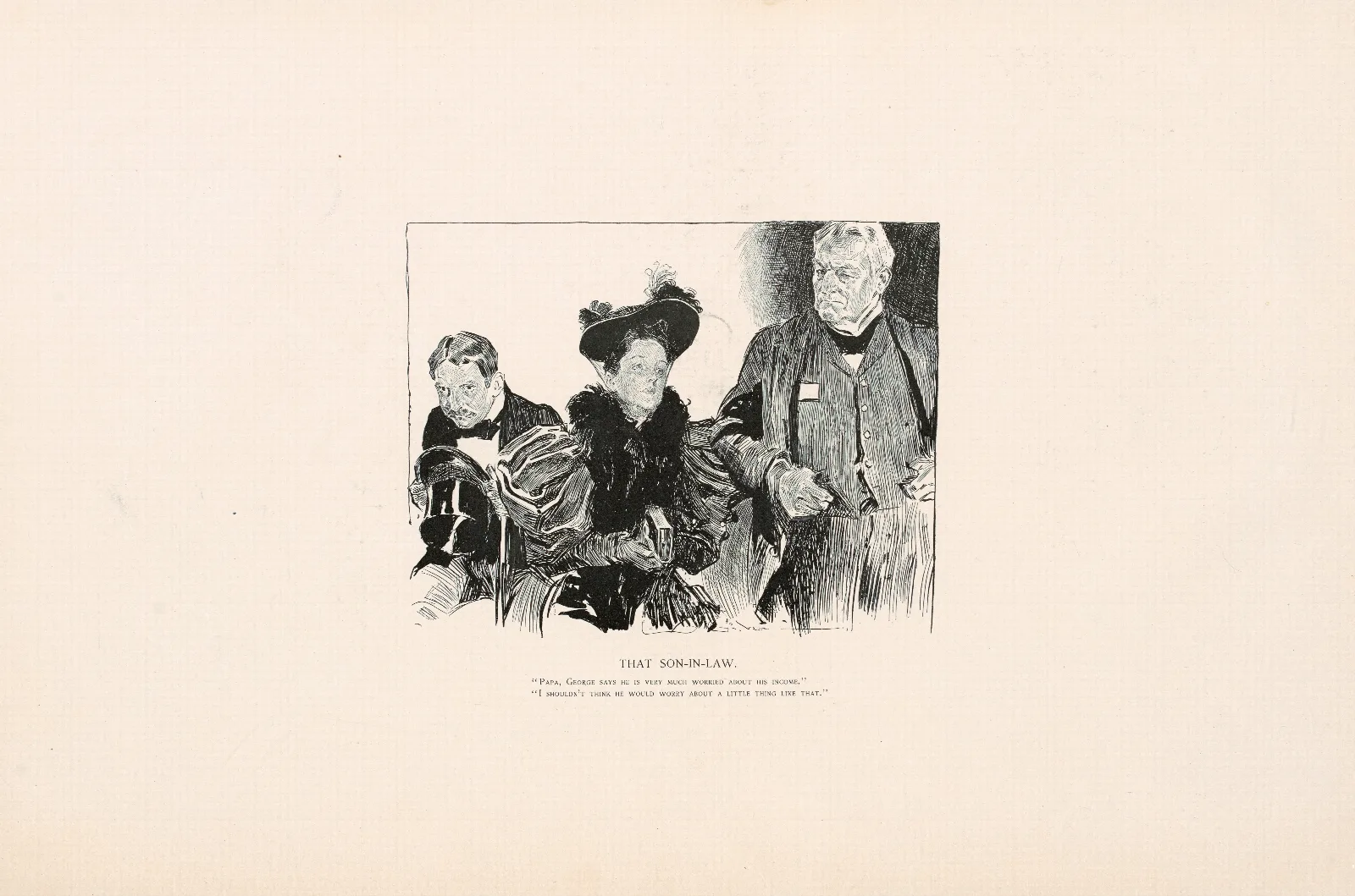 That Son In Law Wall Art by Charles Dana Gibson - Canvas Print
