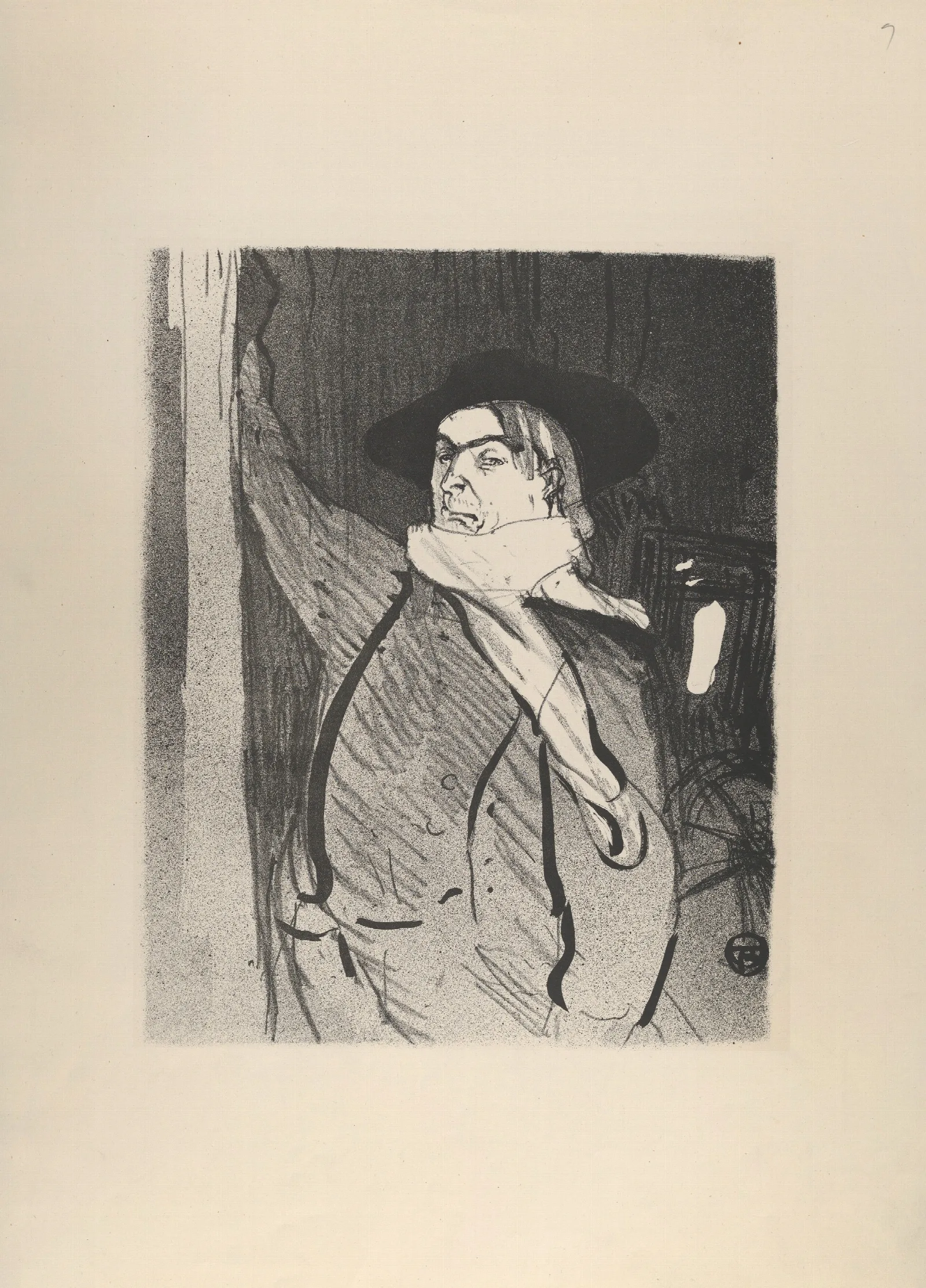 Aristide Bruant 2 Wall Art by Henri de Toulouse-Lautrec - Canvas Print