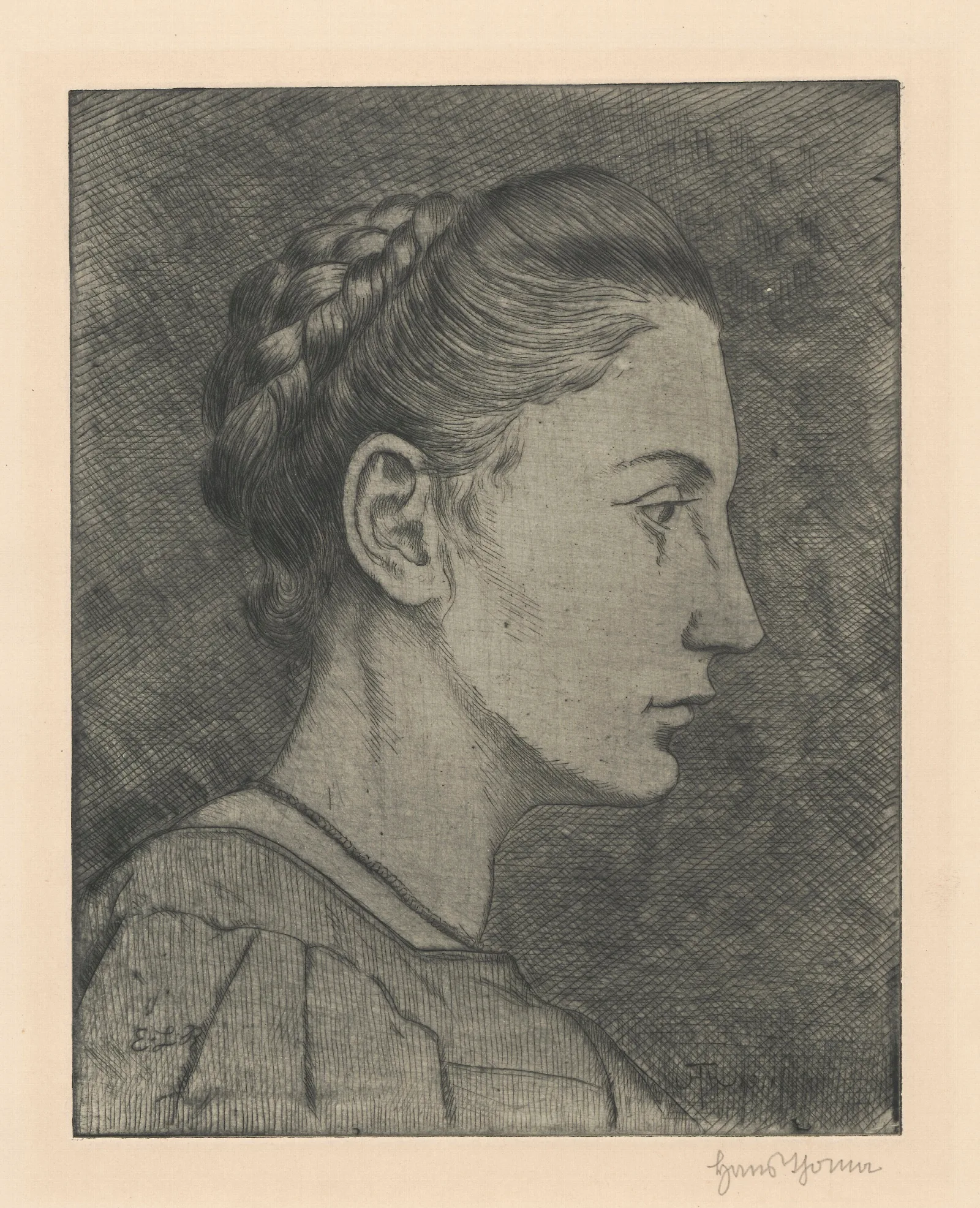 Portrait Of Bettina Von Arnim Wall Art by Hans Thoma - Canvas Print