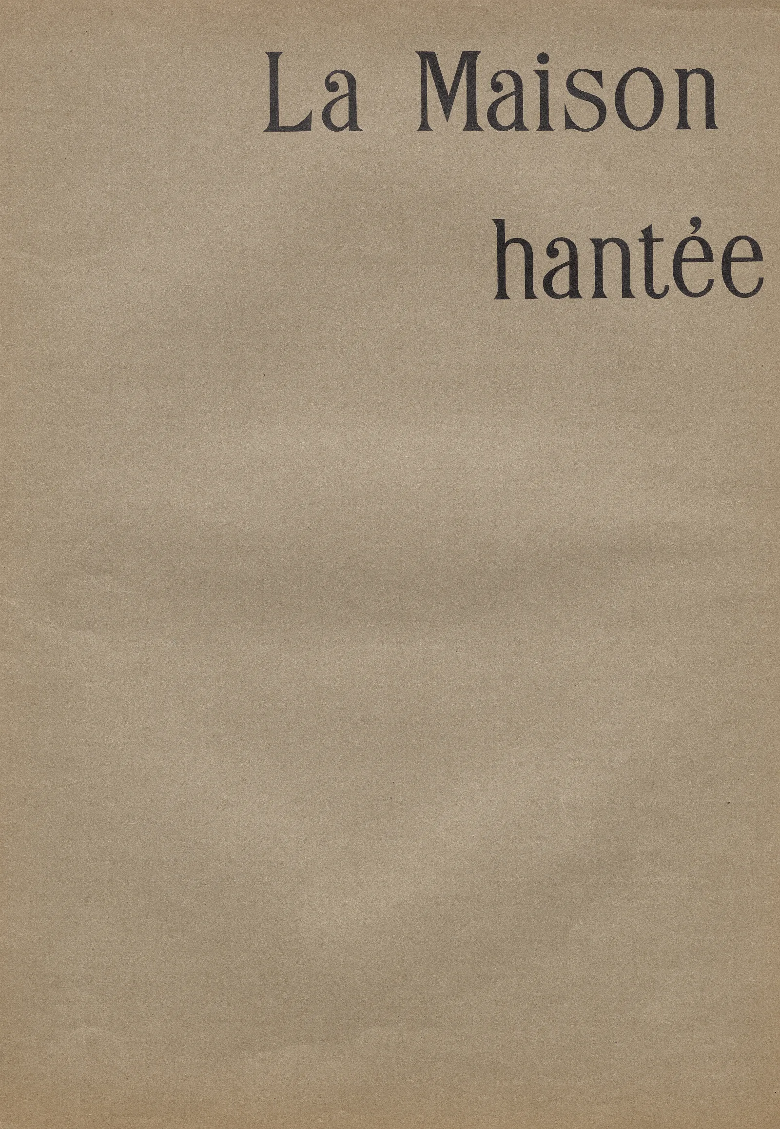 La Maison Hantee Title Wall Art by Odilon Redon - Canvas Print