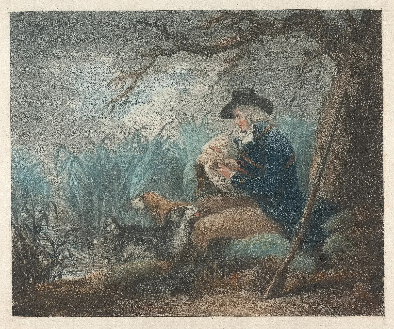 Duck Shooting 5 Wall Art by George Morland - Canvas Print