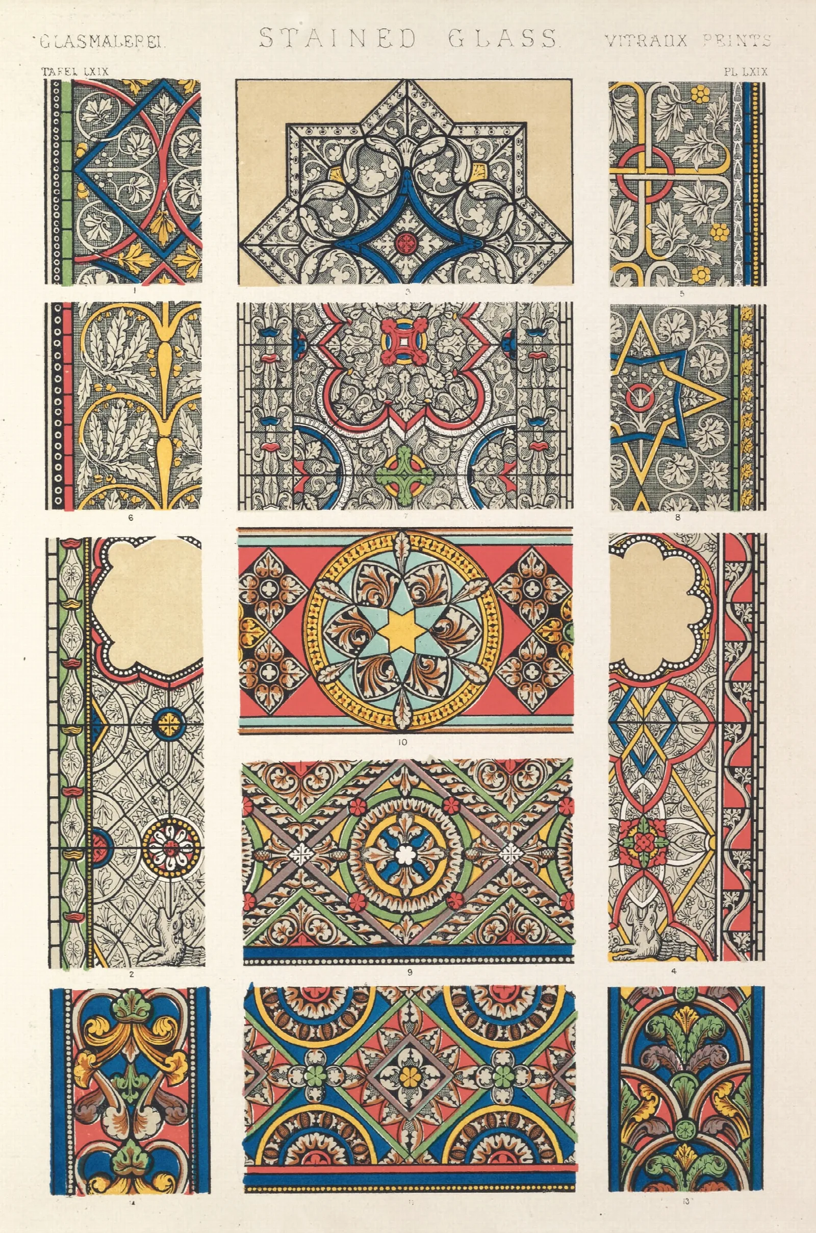 Stained Glass Wall Art by Owen Jones - Canvas Print