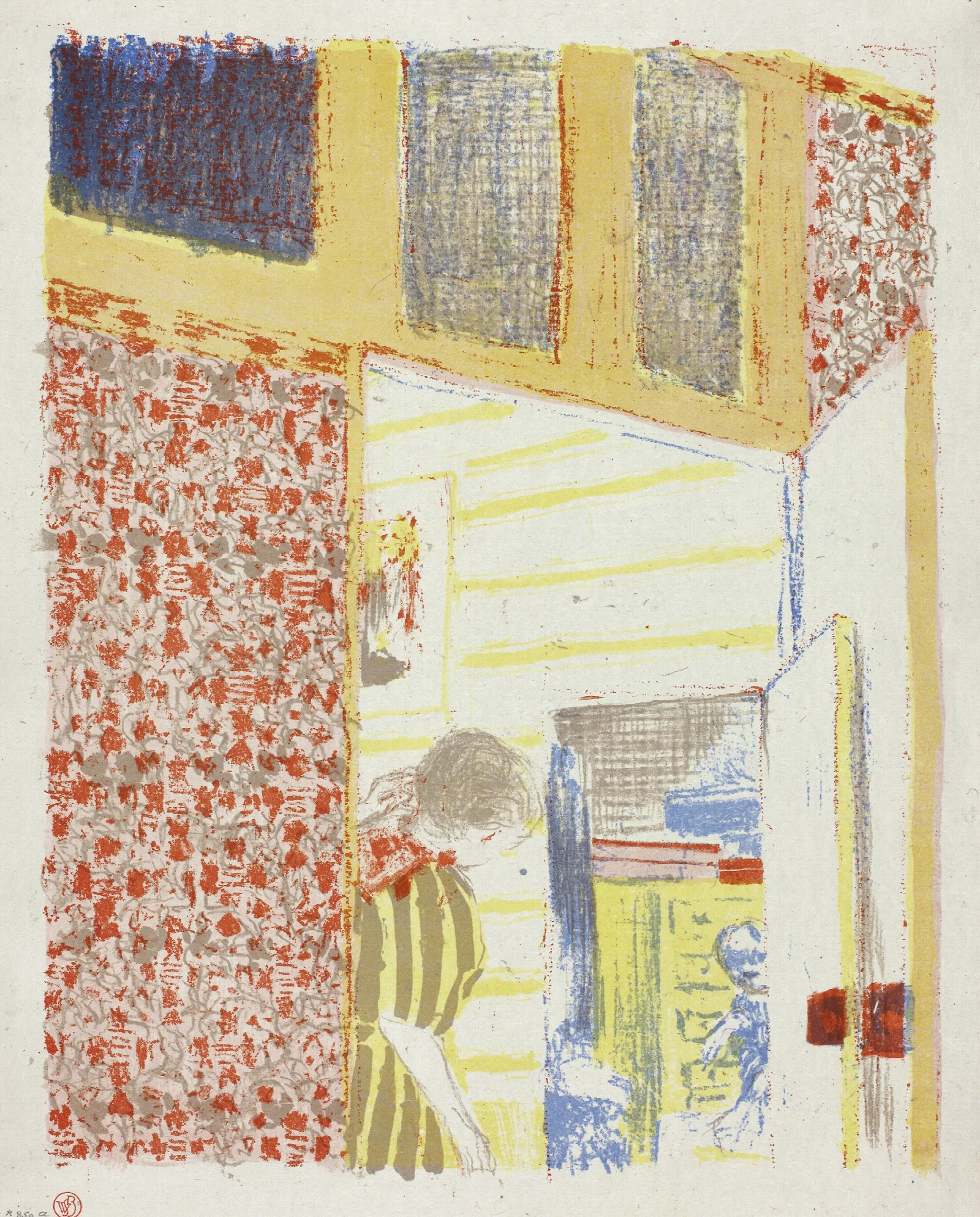 Interior With Pink Wallpaper Iii 2 Wall Art by Édouard Vuillard - Canvas Print