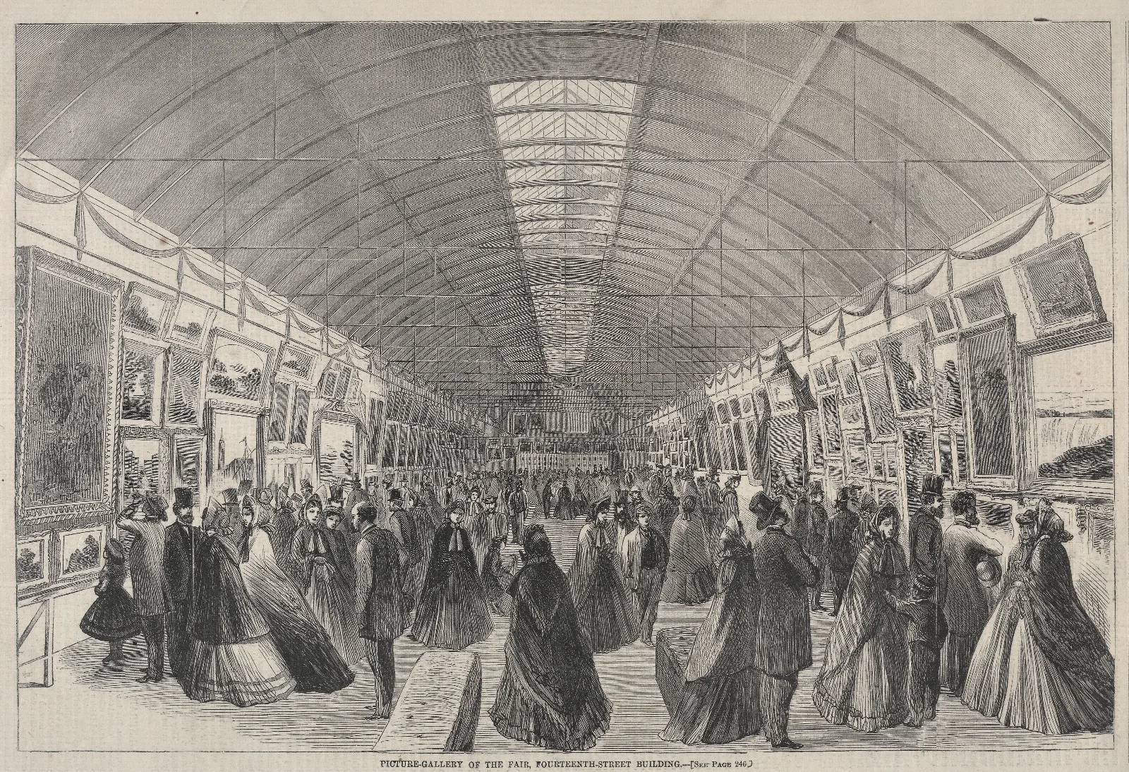 Picture Gallery Of The Fair Fourteenth Street Building Wall Art by Winslow Homer - Canvas Print