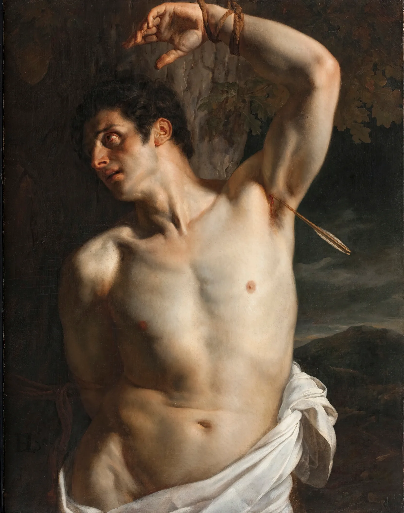 Saint Sebastian 14 Wall Art by Paul Delaroche - Canvas Print
