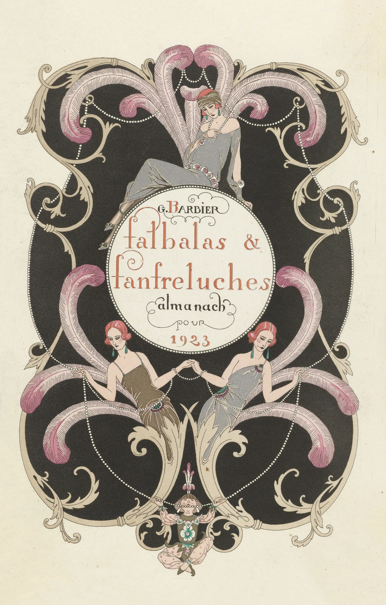 Falbalas Et Fanfreluches Title Wall Art by George Barbier - Canvas Print
