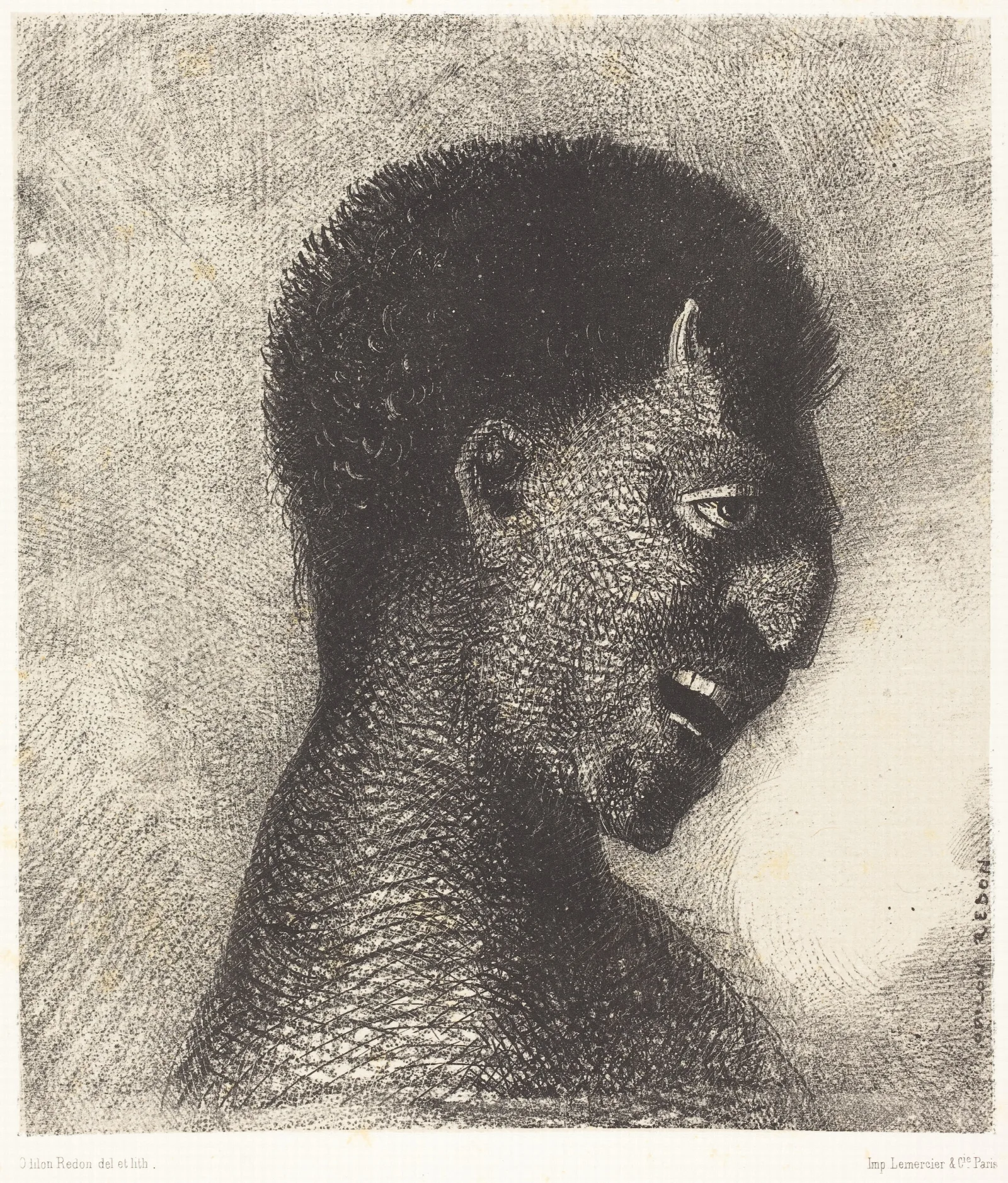 Le Satyre Au Cynique Sourire Wall Art by Odilon Redon - Canvas Print