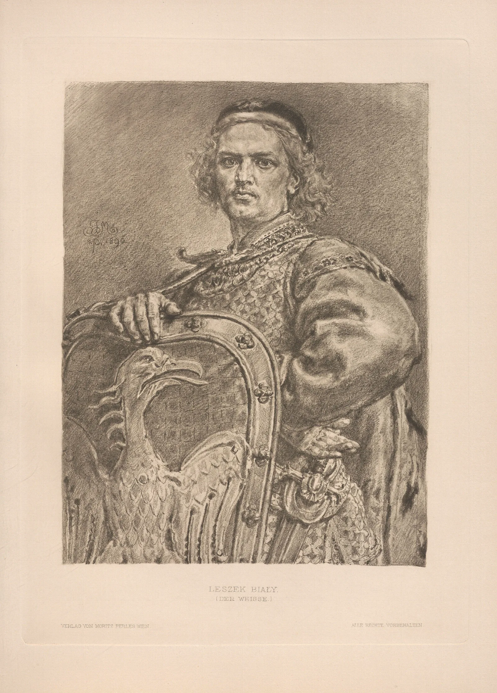 Leszek Bialy Wall Art by Jan Matejko - Canvas Print