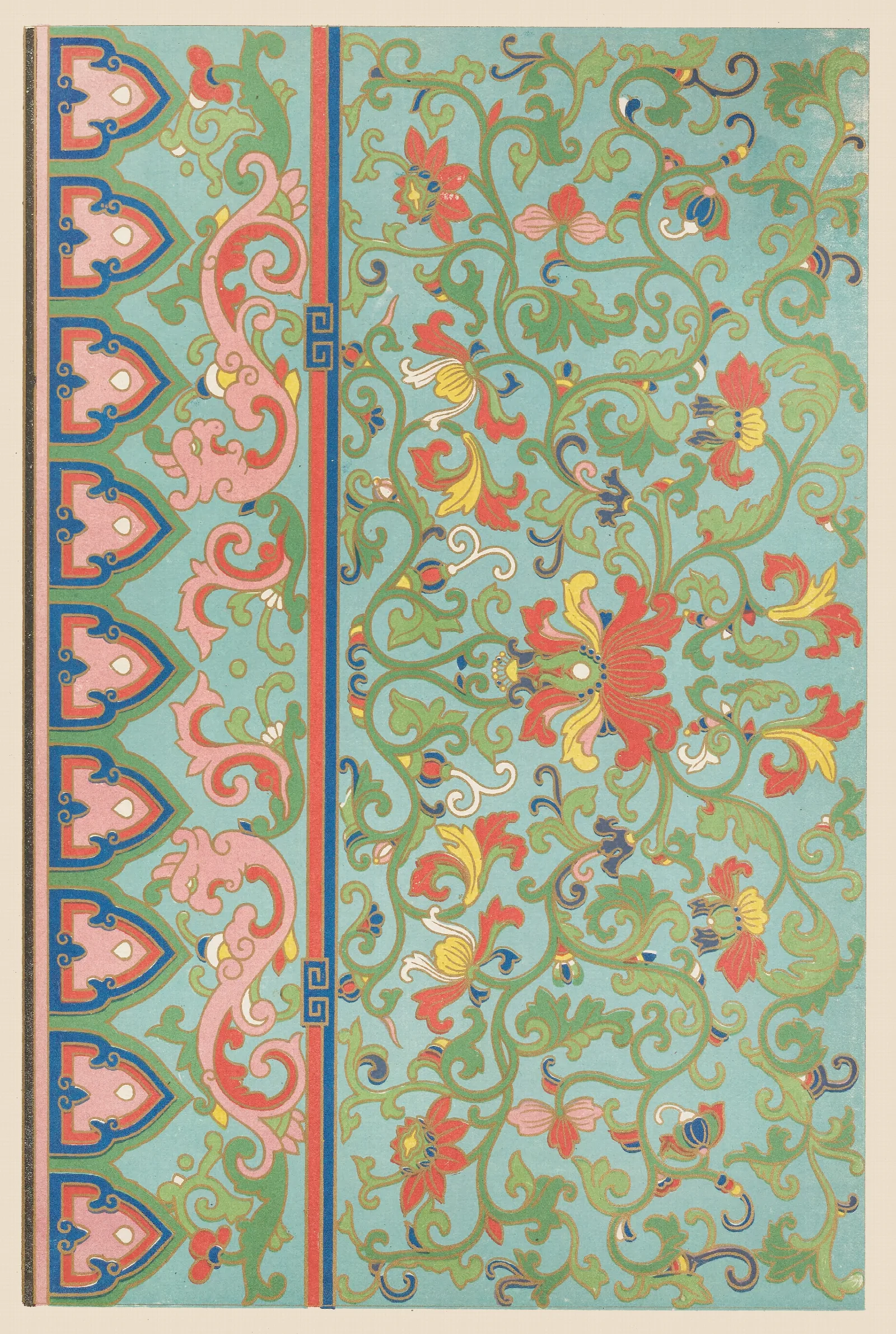 Examples Of Chinese Ornament Pl 08 Wall Art by Owen Jones - Canvas Print