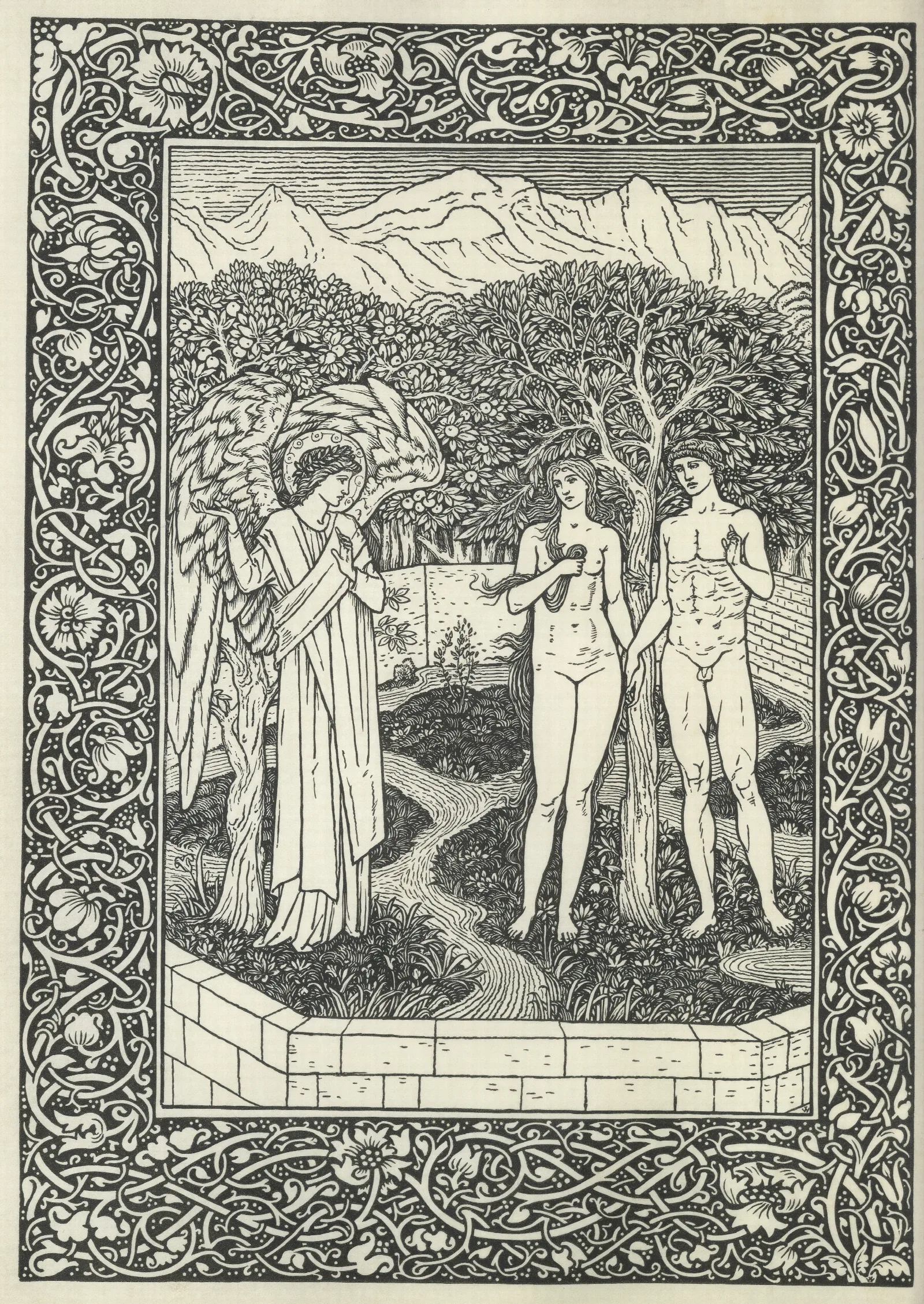 The Golden Legend Wall Art by Sir Edward Coley Burne-Jones - Canvas Print