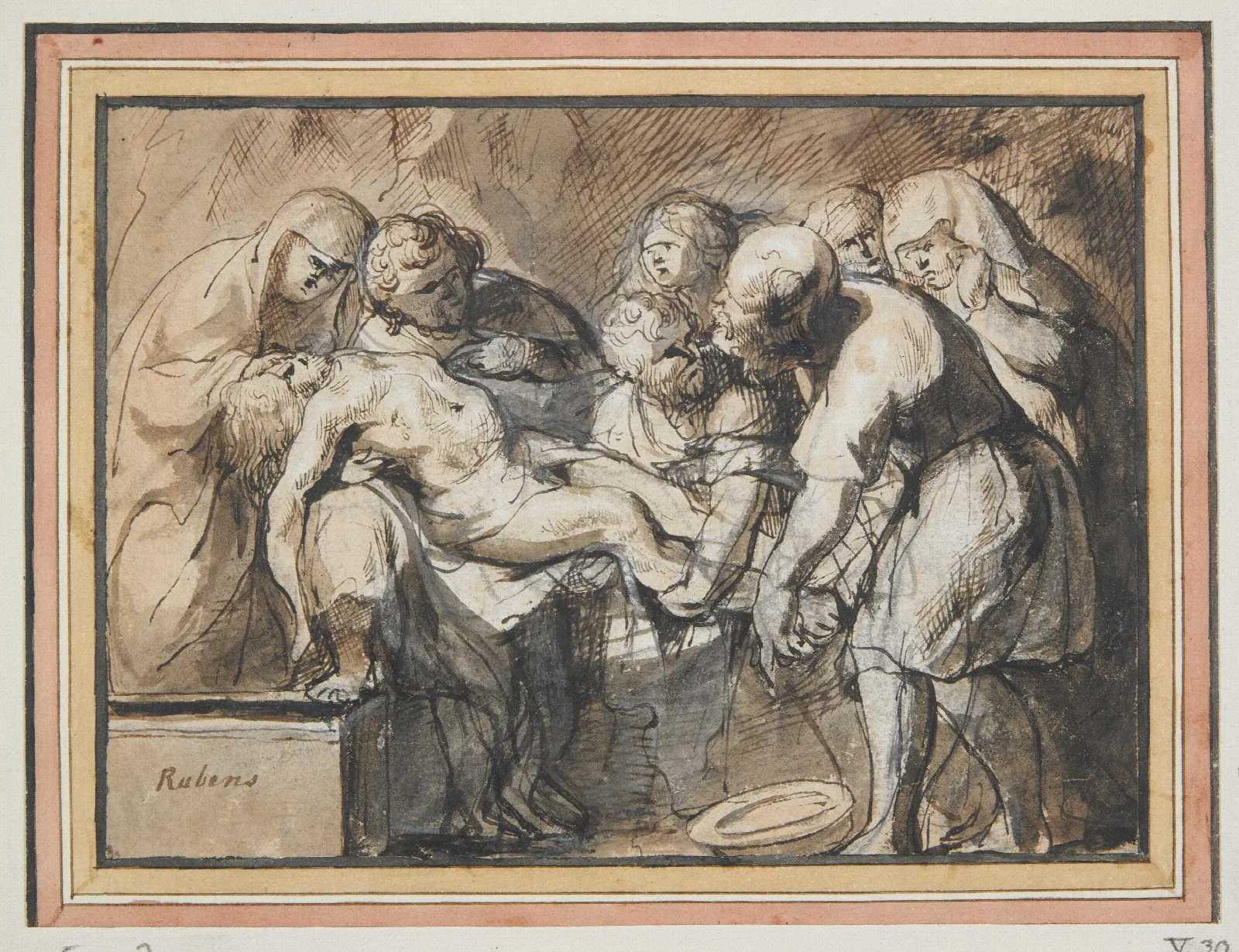 The Entombment 21 Wall Art by Jacob Jordaens - Canvas Print