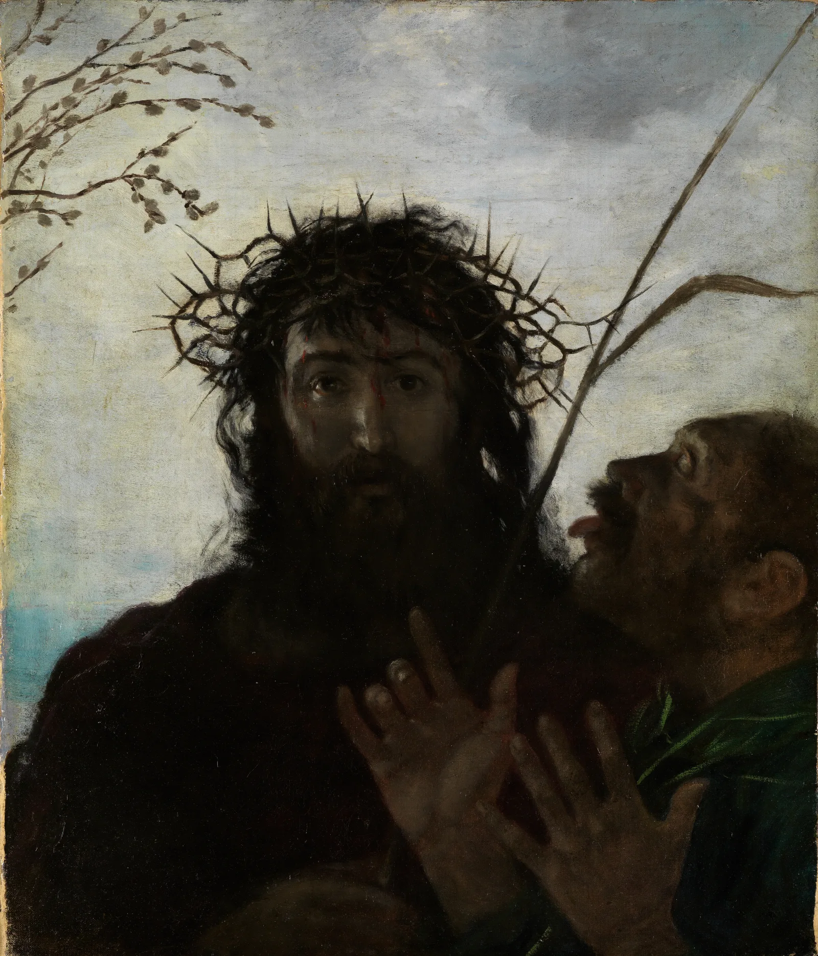 Die Verspottung Jesu Wall Art by Hans Thoma - Canvas Print
