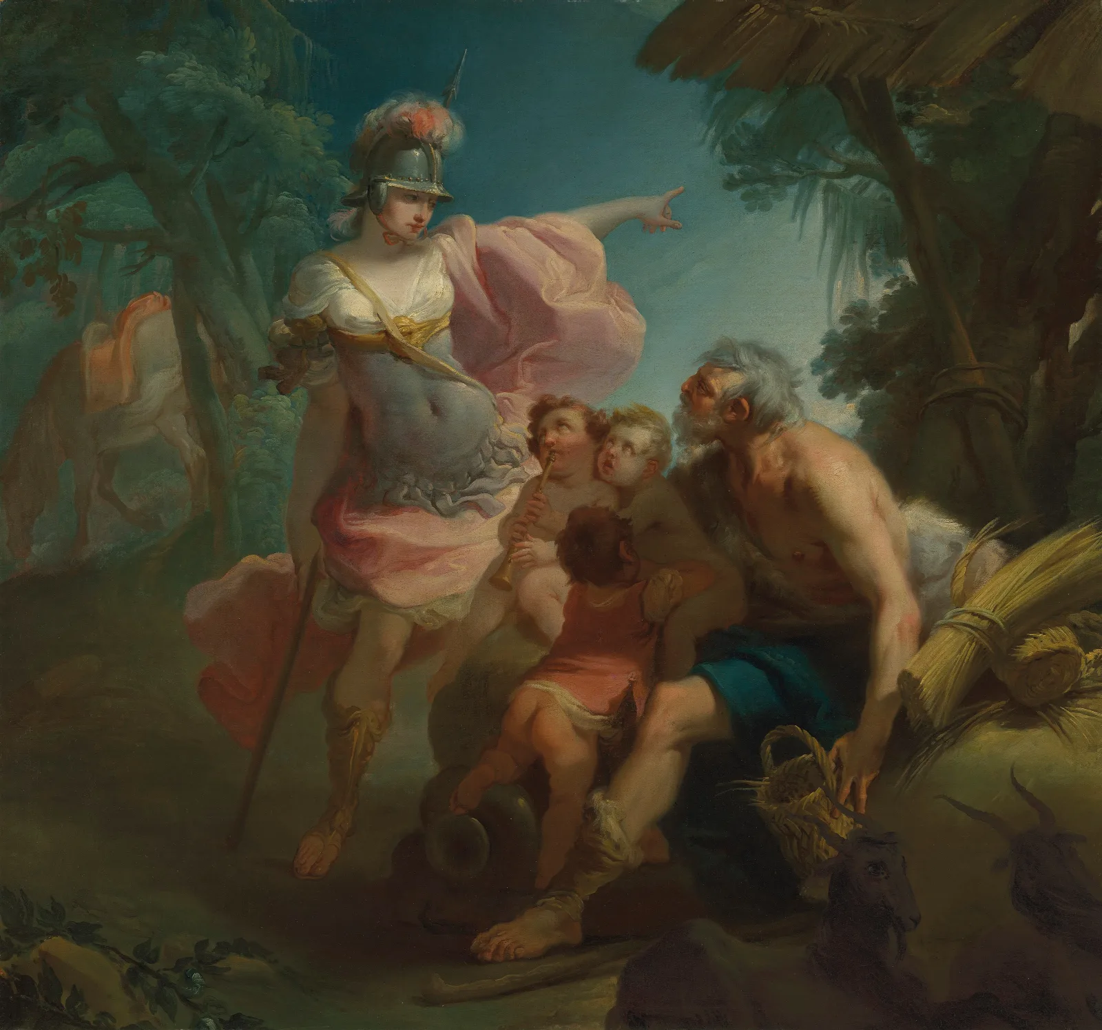 Erminia Amongst The Shepherds Wall Art by Gaetano Gandolfi - Canvas Print
