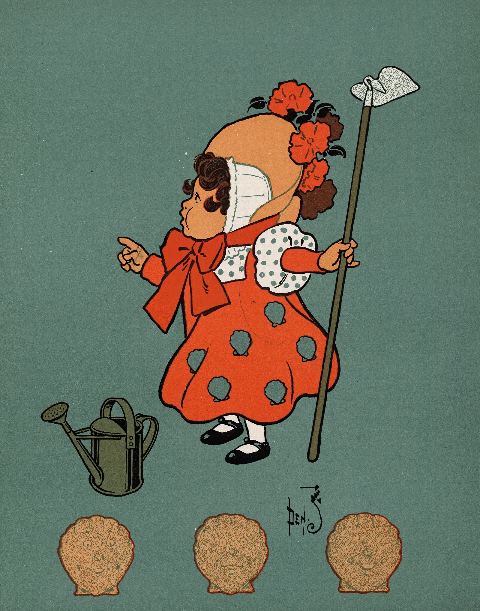 Denslows Mother Goose Pl 07 Wall Art by William Wallace Denslow - Canvas Print