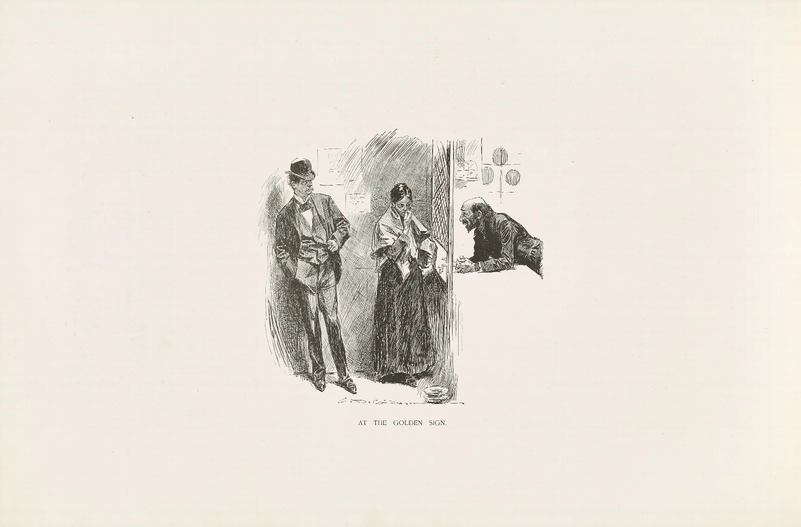 At The Golden Sun Wall Art by Charles Dana Gibson - Canvas Print