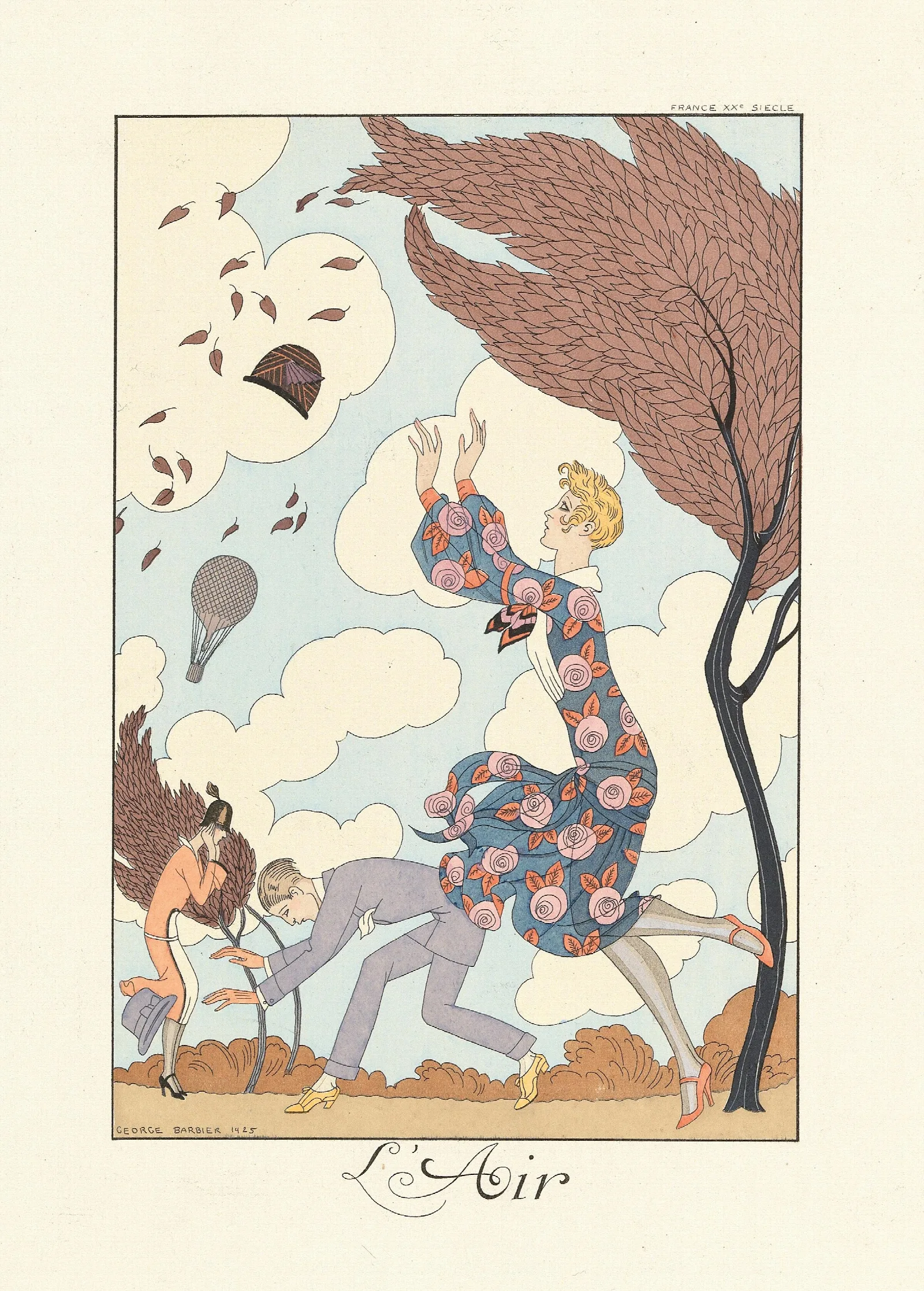 Lair Air Wall Art by George Barbier - Canvas Print