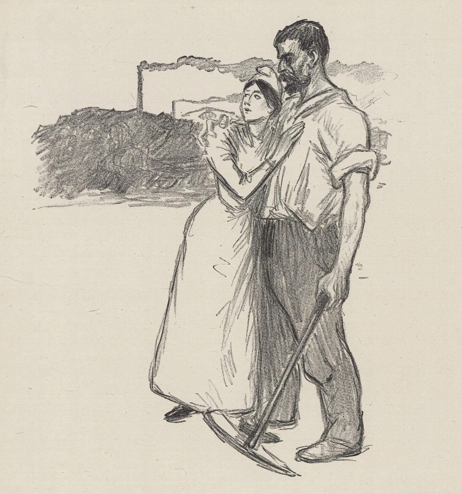 Le Dernier Asile De La Liberte Wall Art by Théophile Alexandre Steinlen - Canvas Print