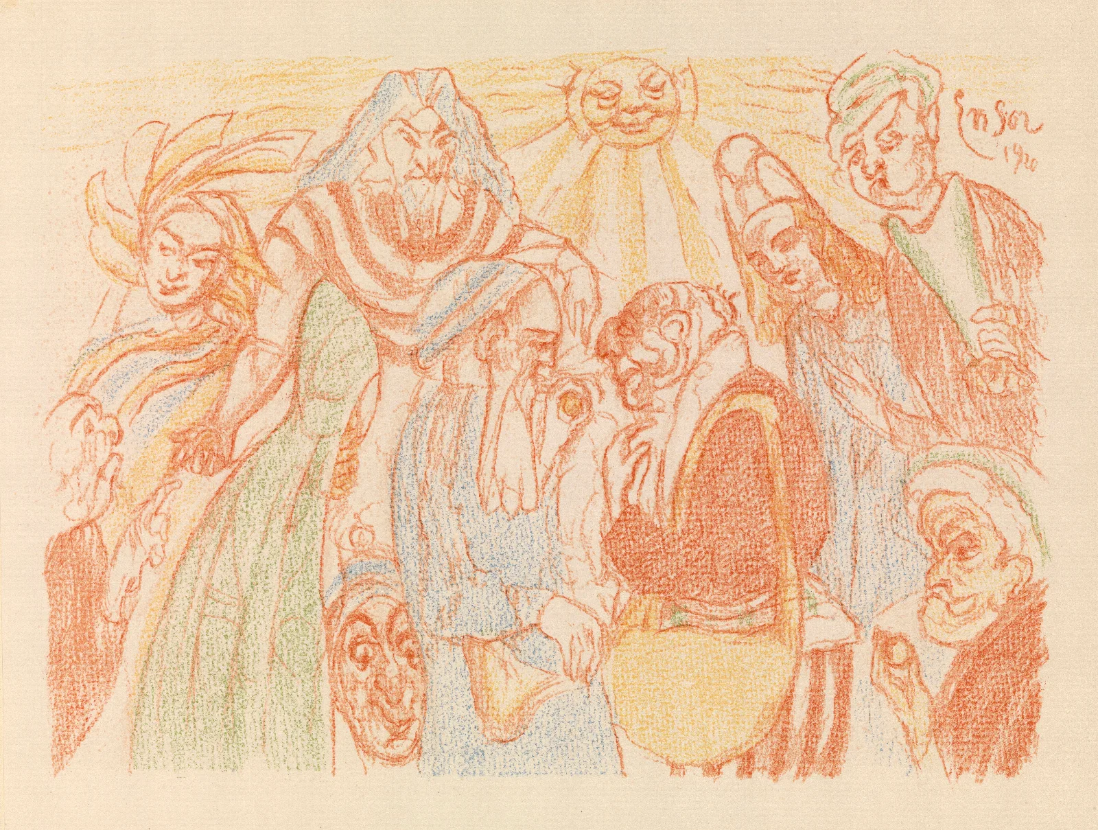 Caesars Denarius Wall Art by James Ensor - Canvas Print