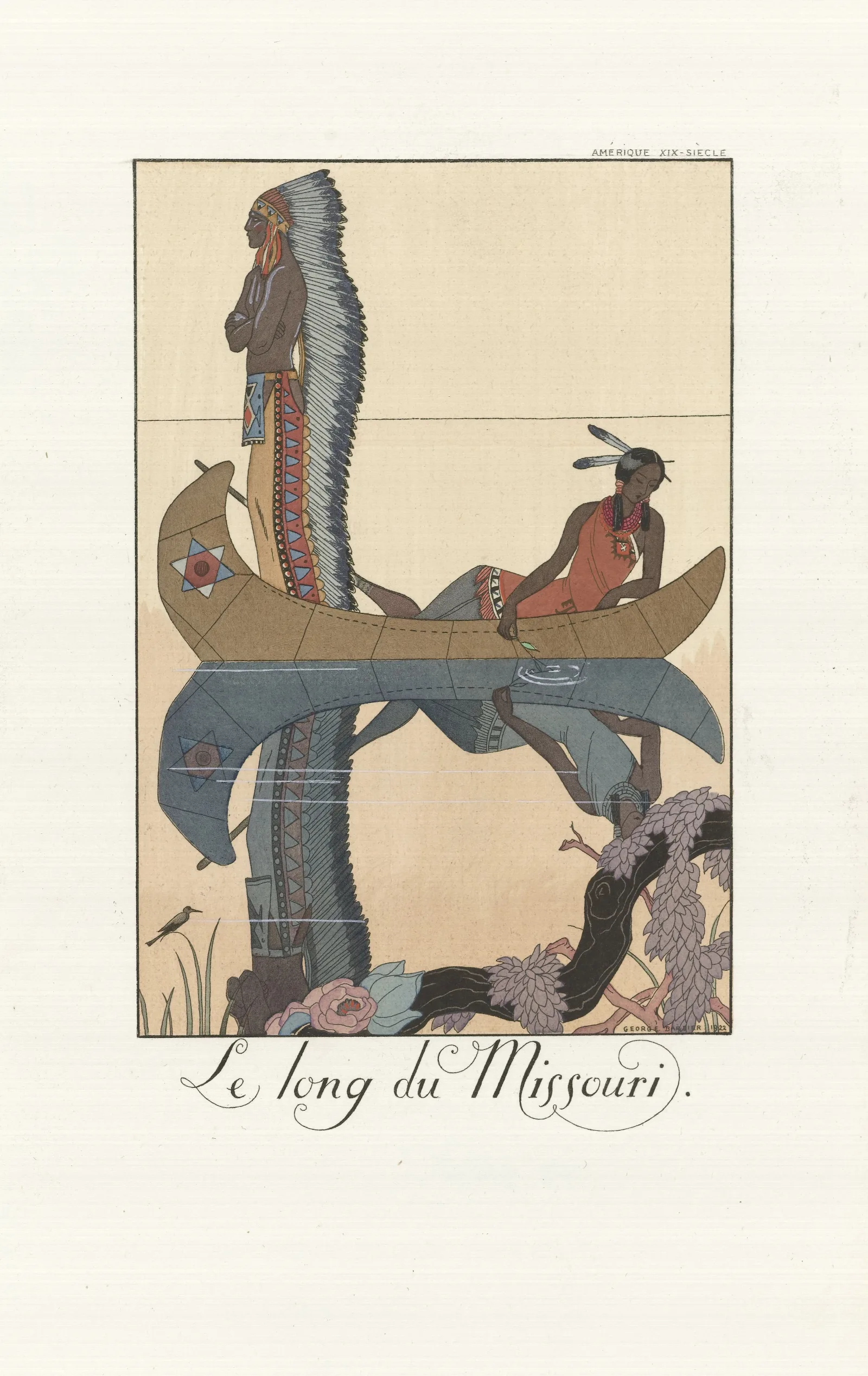 Le Long Du Missouri Wall Art by George Barbier - Canvas Print