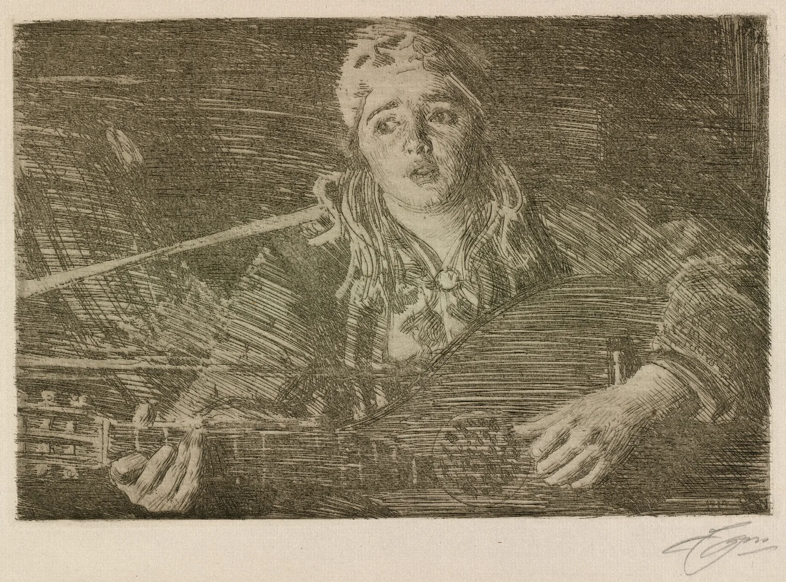 Ols Maria Wall Art by Anders Zorn - Canvas Print