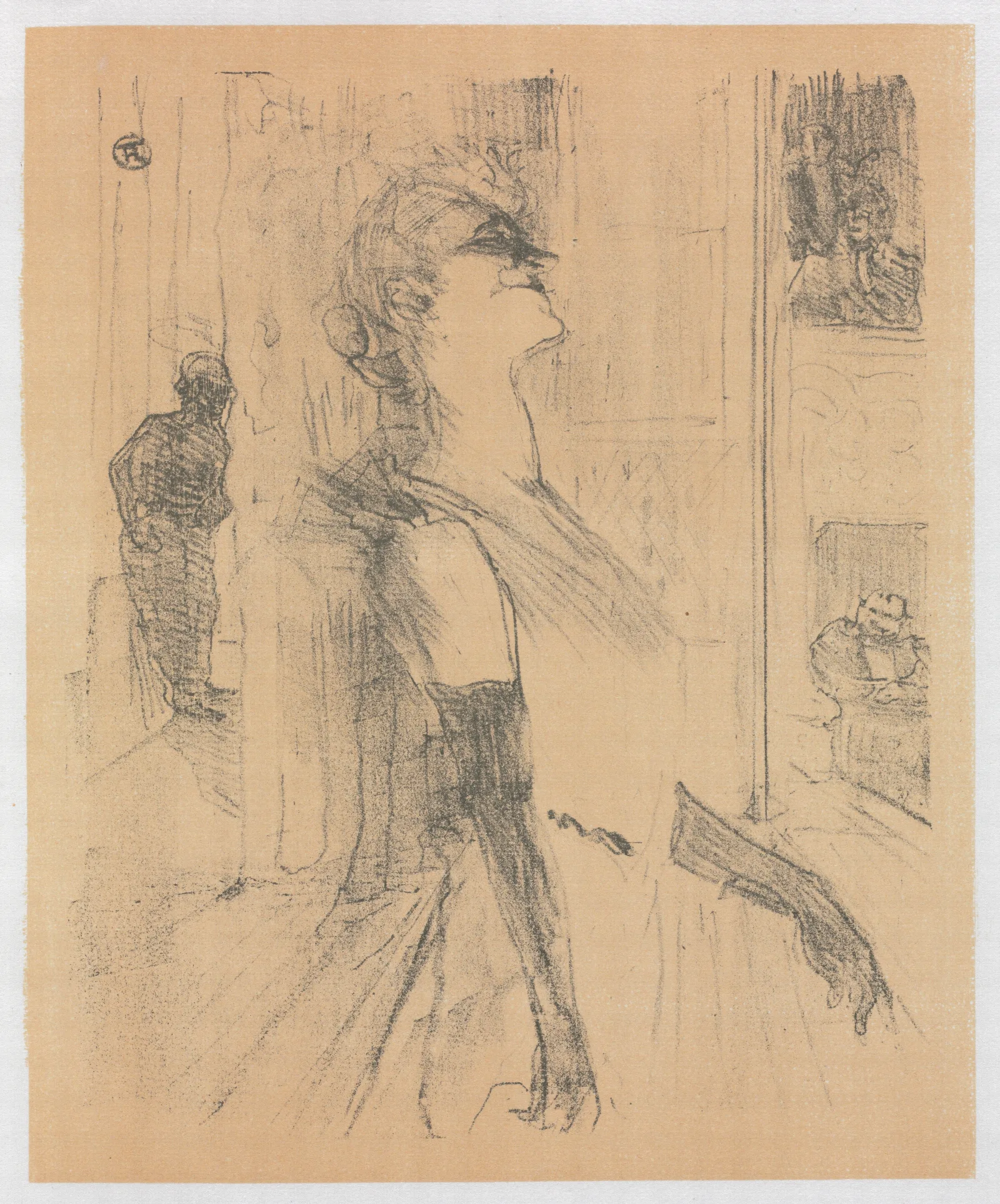 Sur La Scene Wall Art by Henri de Toulouse-Lautrec - Canvas Print