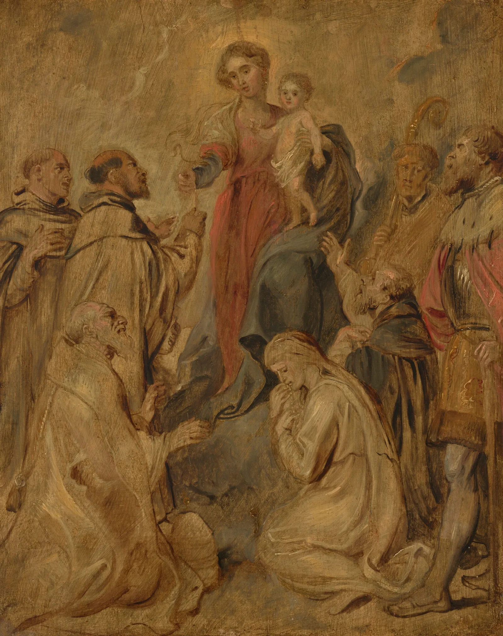 The Virgin And Child Of The Rosary Wall Art by Peter Paul Rubens - Canvas Print