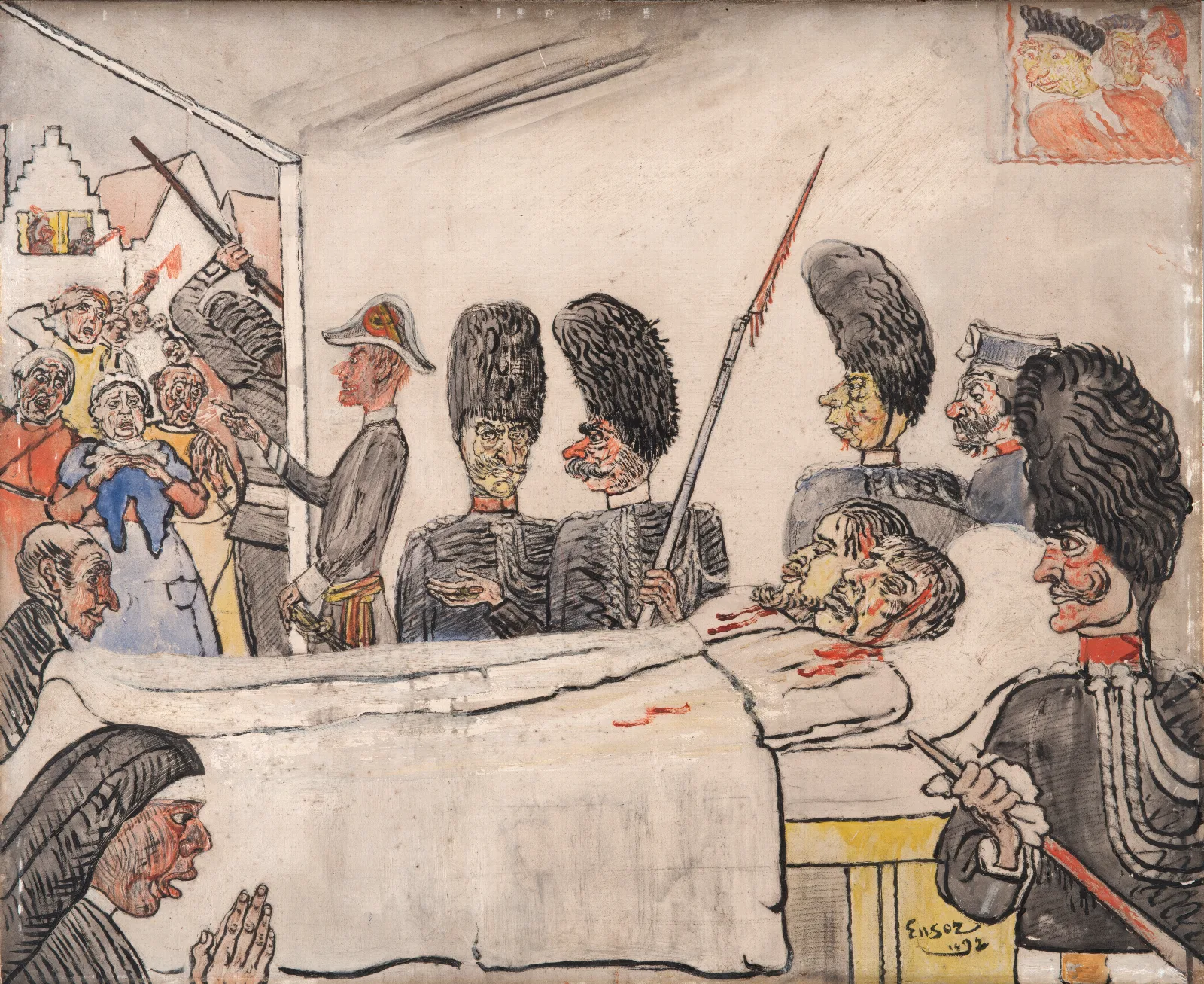 De Gendarmen Wall Art by James Ensor - Canvas Print