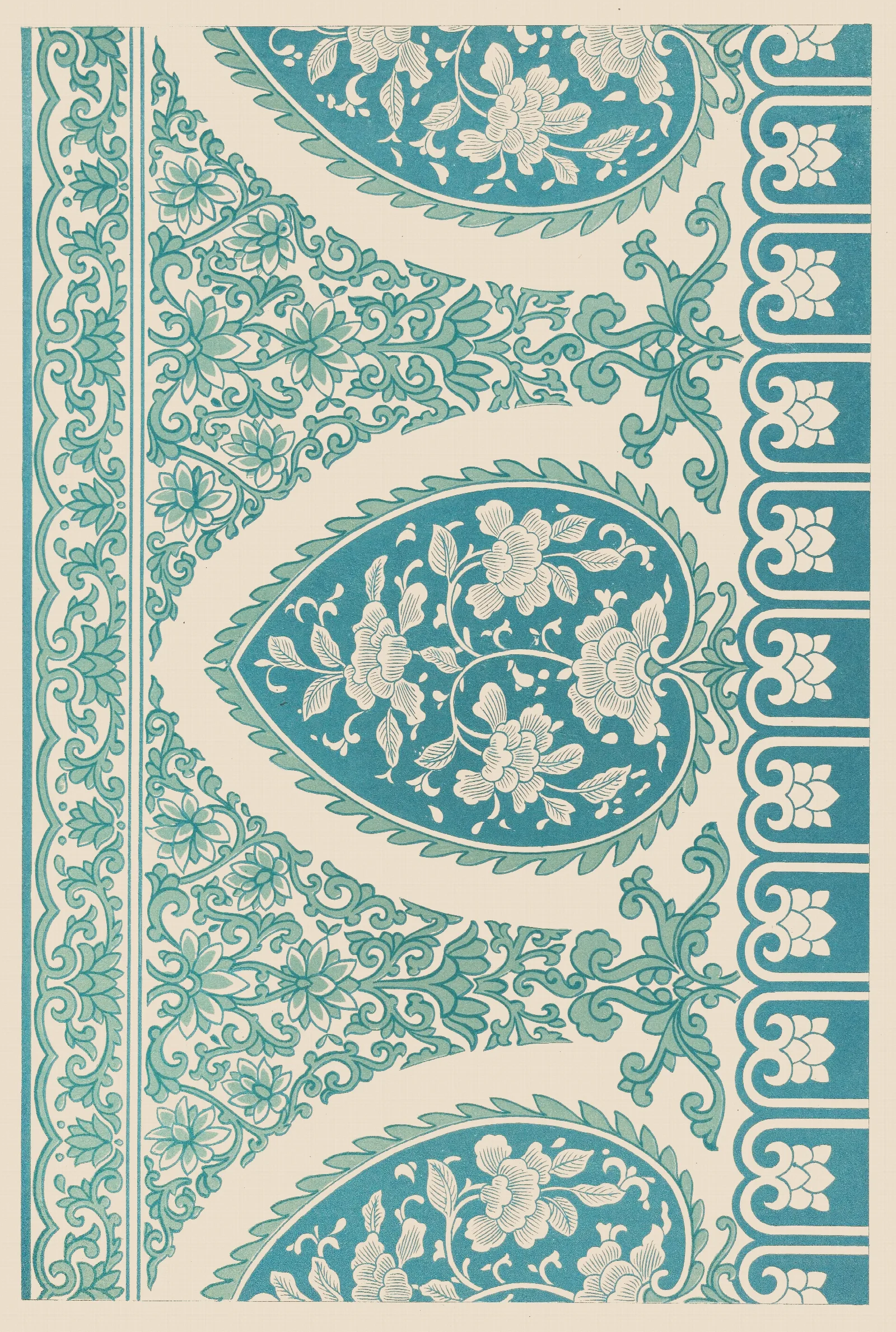 Examples Of Chinese Ornament Pl 02 Wall Art by Owen Jones - Canvas Print