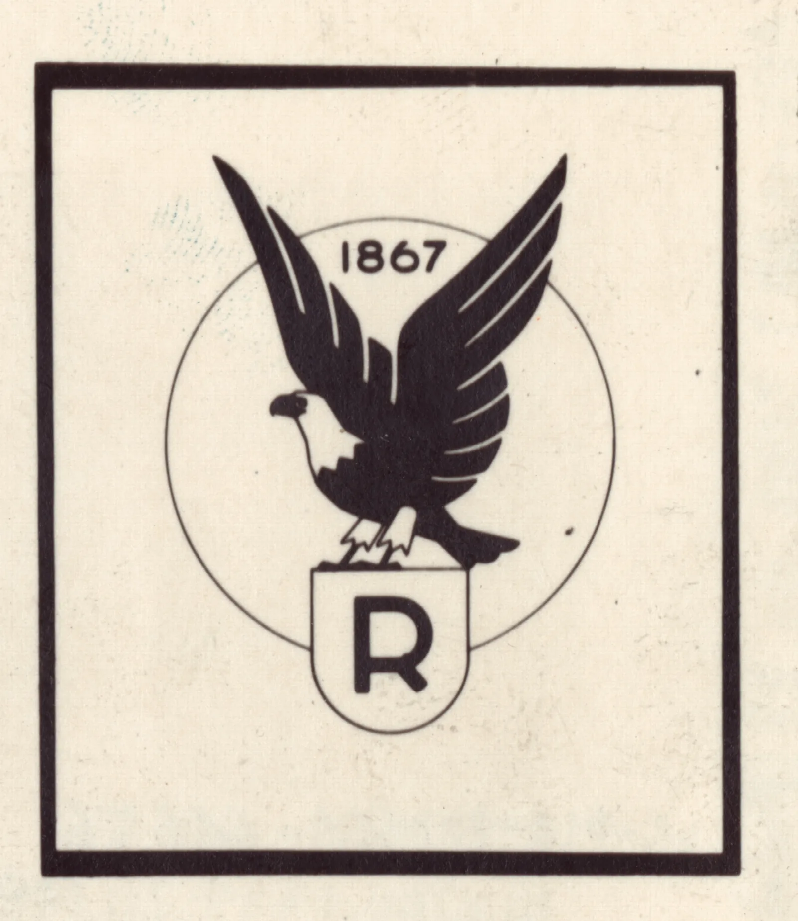 Logo For Ruppert Beer With Eagle 3 Wall Art by Winold Reiss - Canvas Print