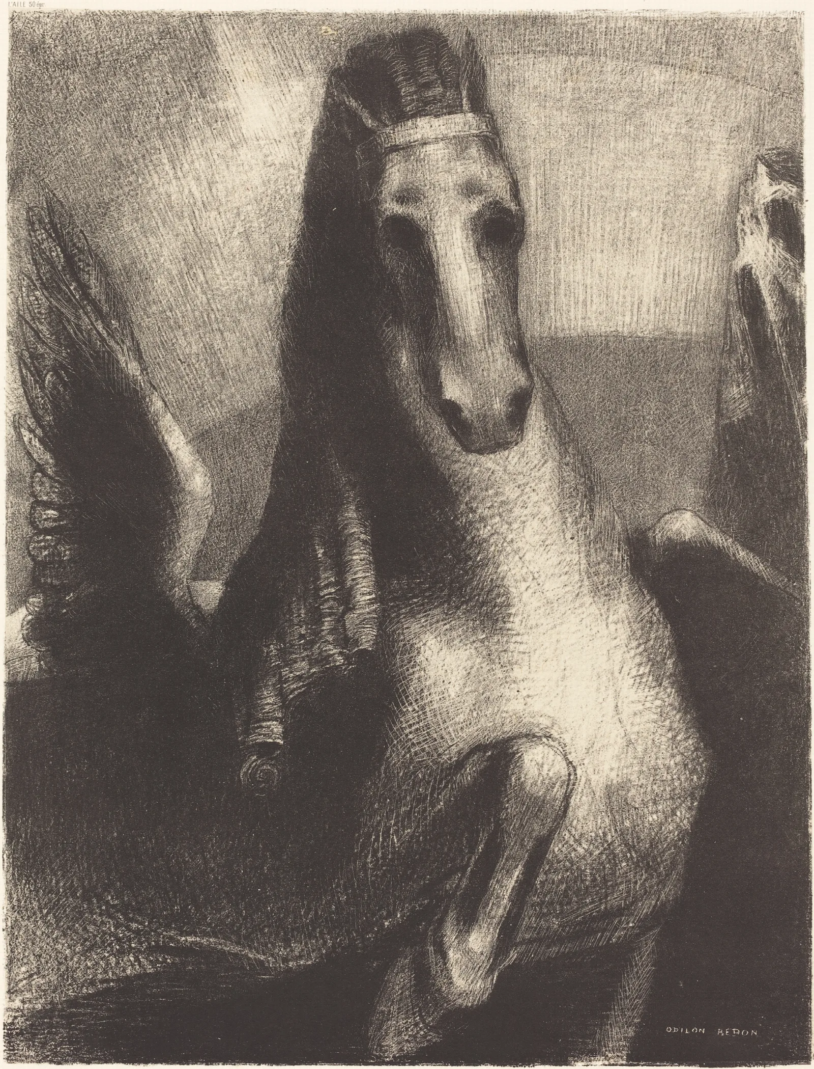 Laile The Wing Wall Art by Odilon Redon - Canvas Print