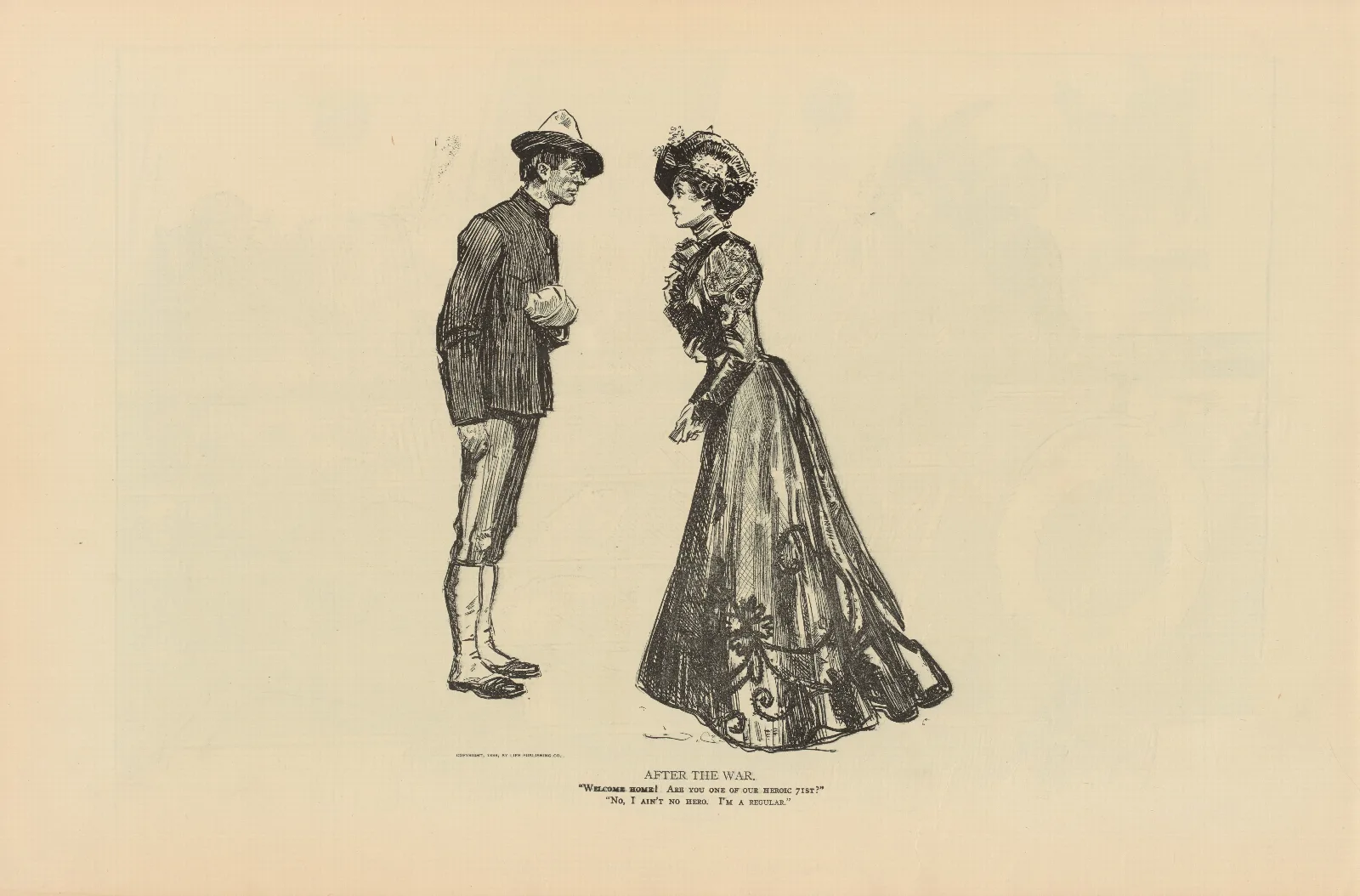 After The War Wall Art by Charles Dana Gibson - Canvas Print