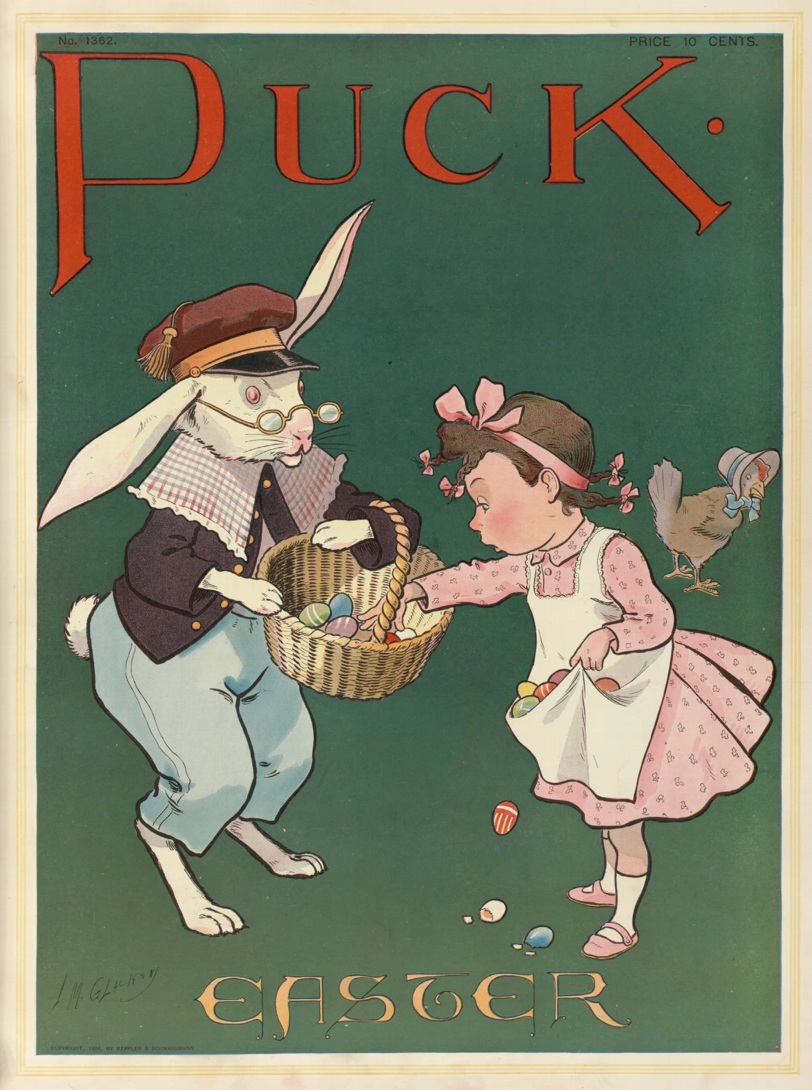 Puck Easter 7 Wall Art by Louis Glackens - Canvas Print