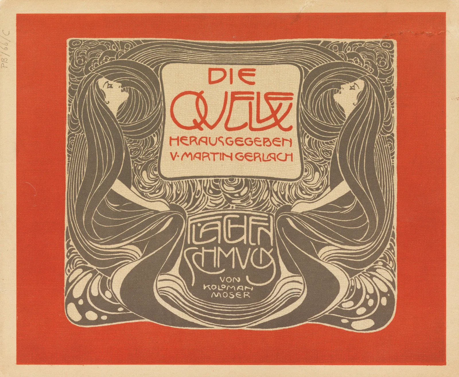 Die Quelle Flachen Schmuck Wall Art by Koloman Moser - Canvas Print