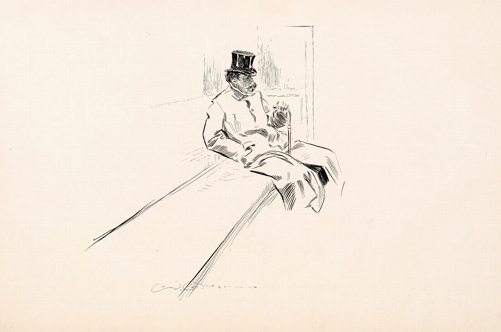 Illustration 218 by Charles Dana Gibson (1896) Wall Art by Charles Dana Gibson - Canvas Print