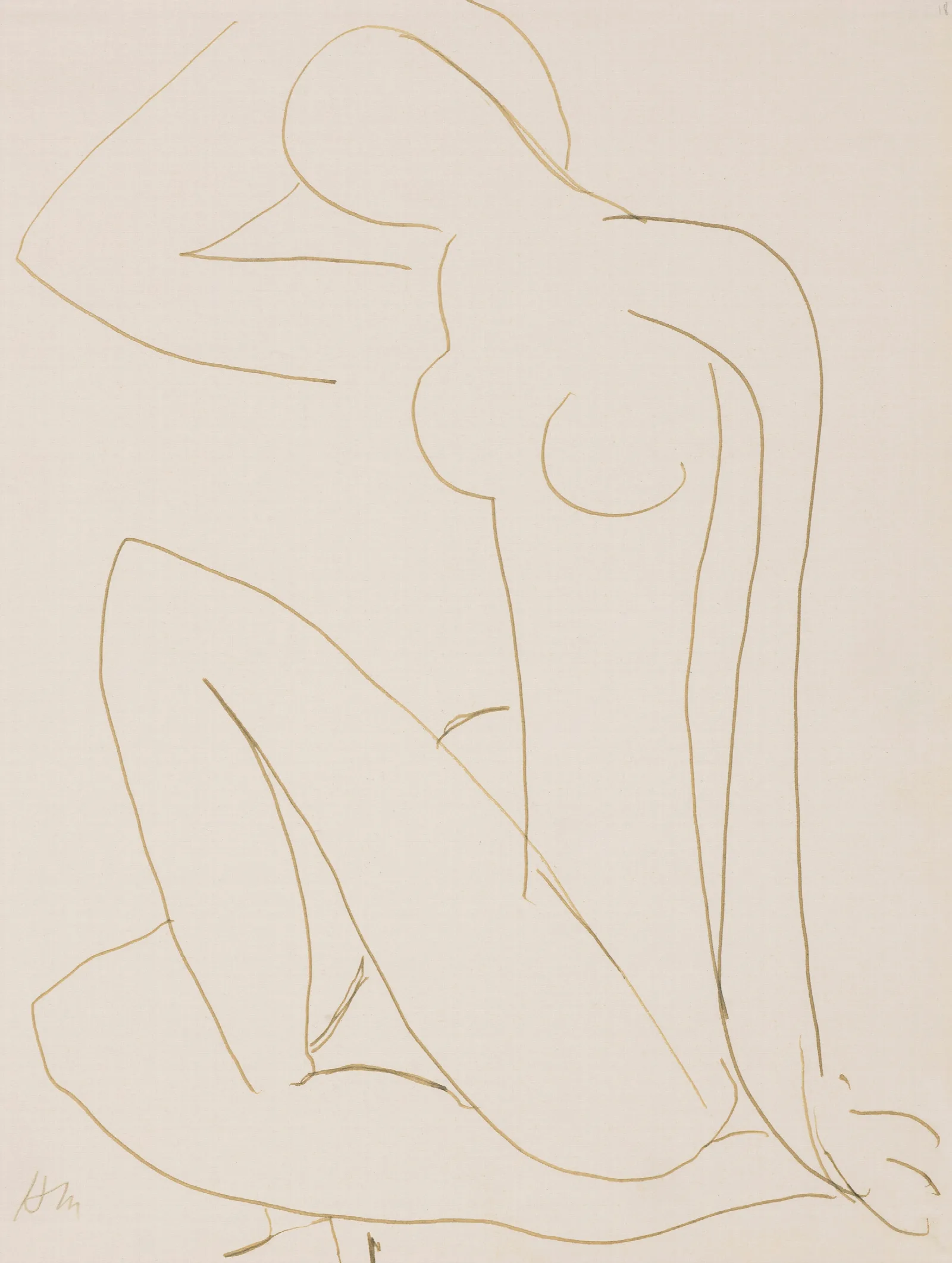 Nu Assis 9 Wall Art by Henri Matisse - Canvas Print
