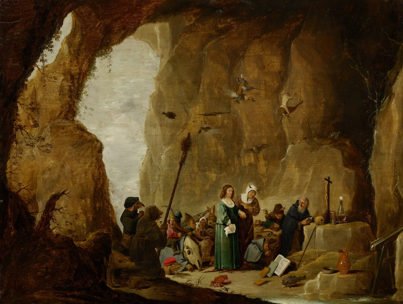 The Temptation Of St Anthony 4 Wall Art by David Teniers The Younger - Canvas Print