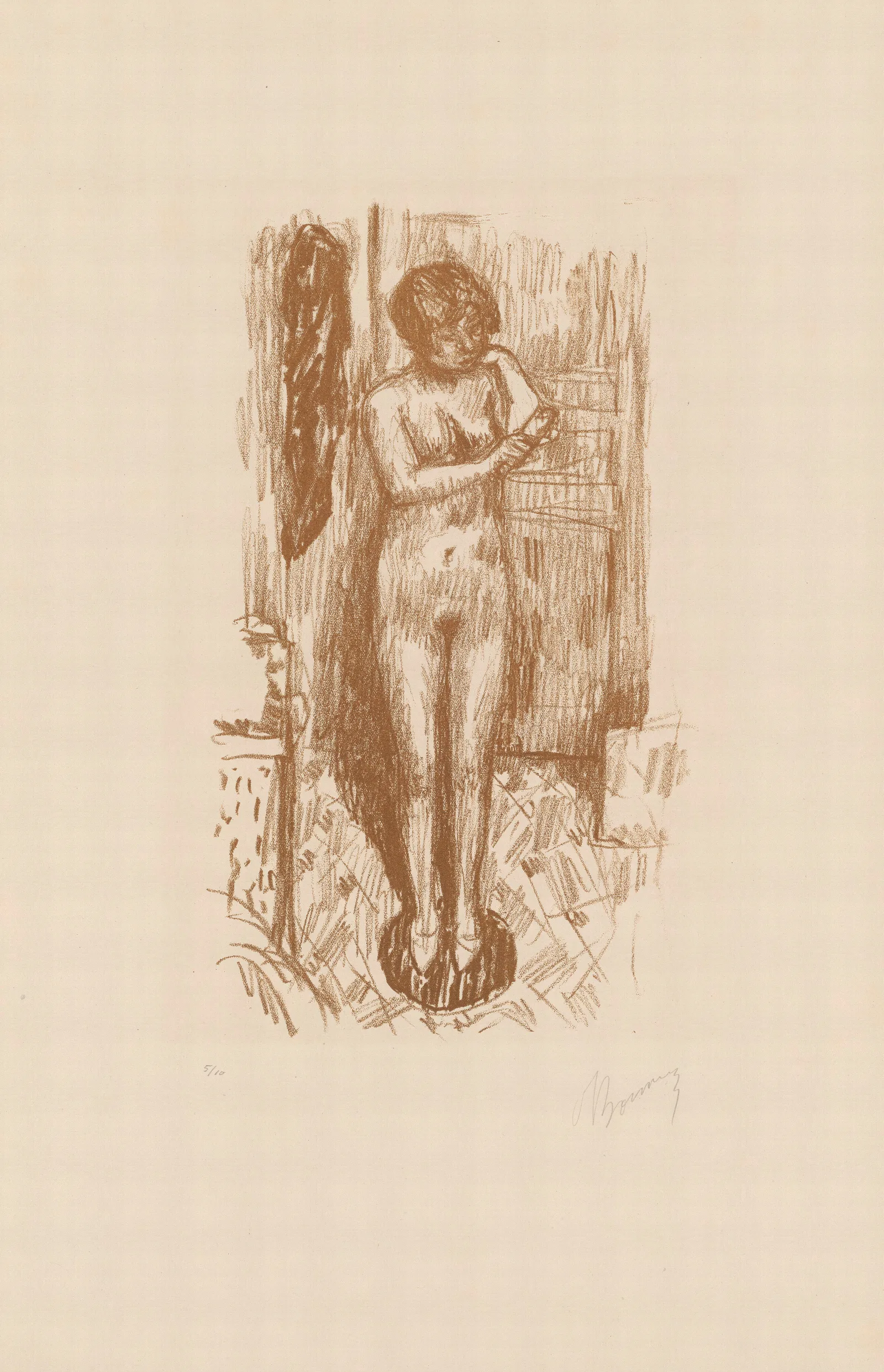 Etude De Nu 9 Wall Art by Pierre Bonnard - Canvas Print
