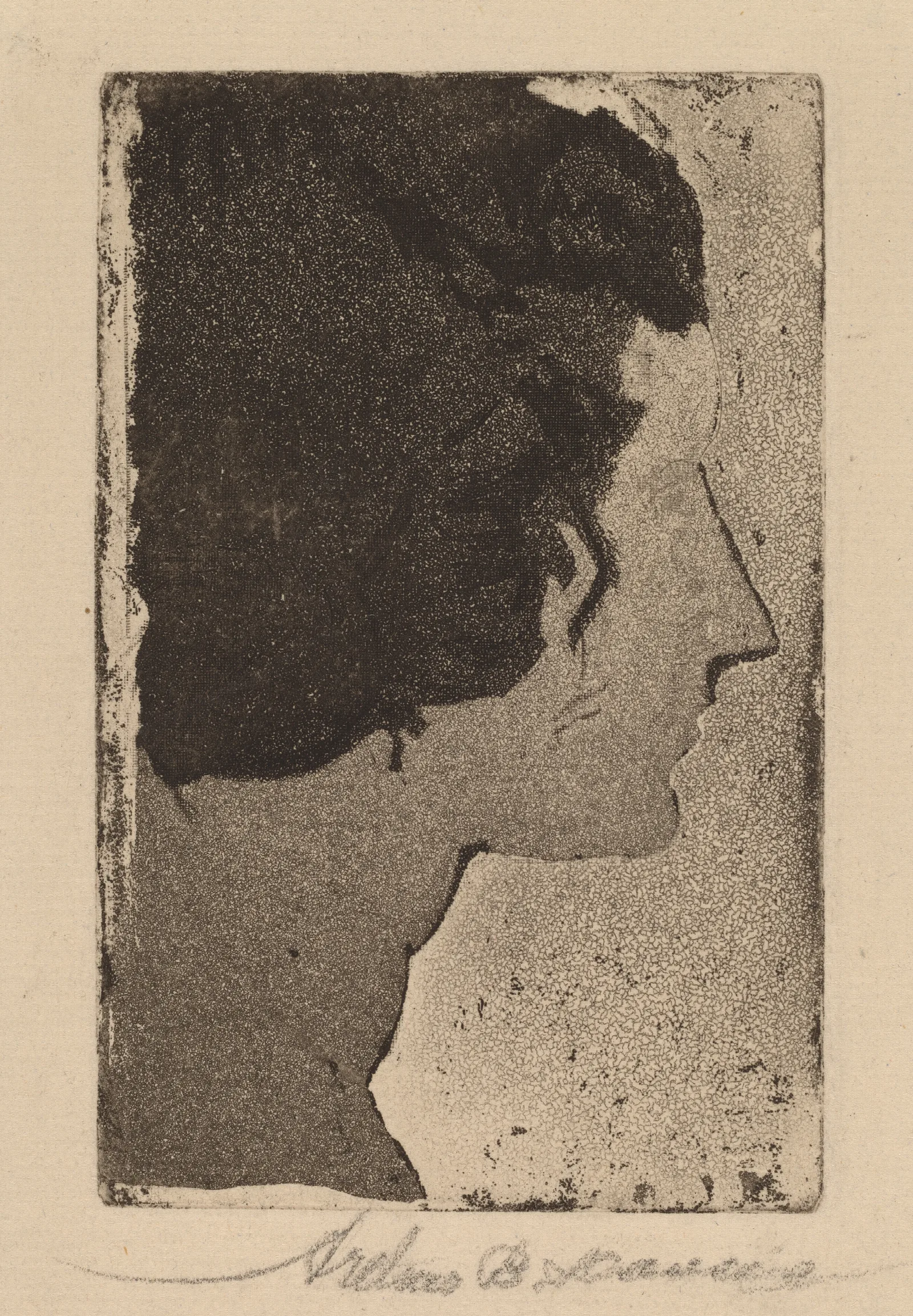 Profile 3 Wall Art by Arthur Bowen Davies - Canvas Print