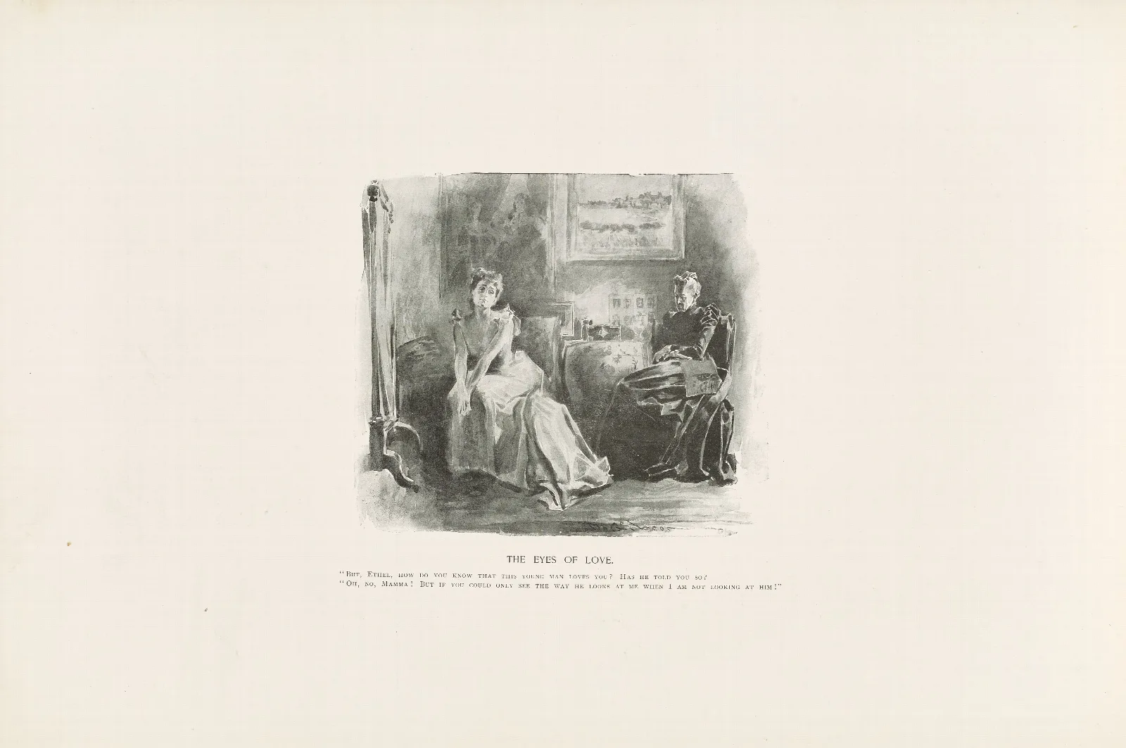 The Eyes Of Love 2 Wall Art by Charles Dana Gibson - Canvas Print
