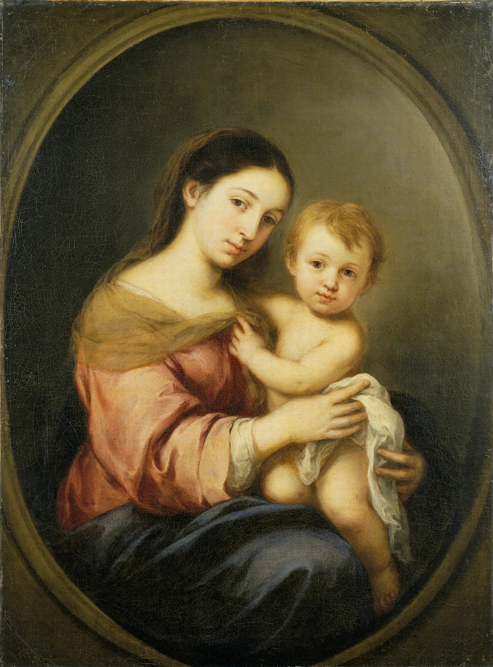 The Virgin And Child 9 Wall Art by Bartolomé Estebán Murillo - Canvas Print