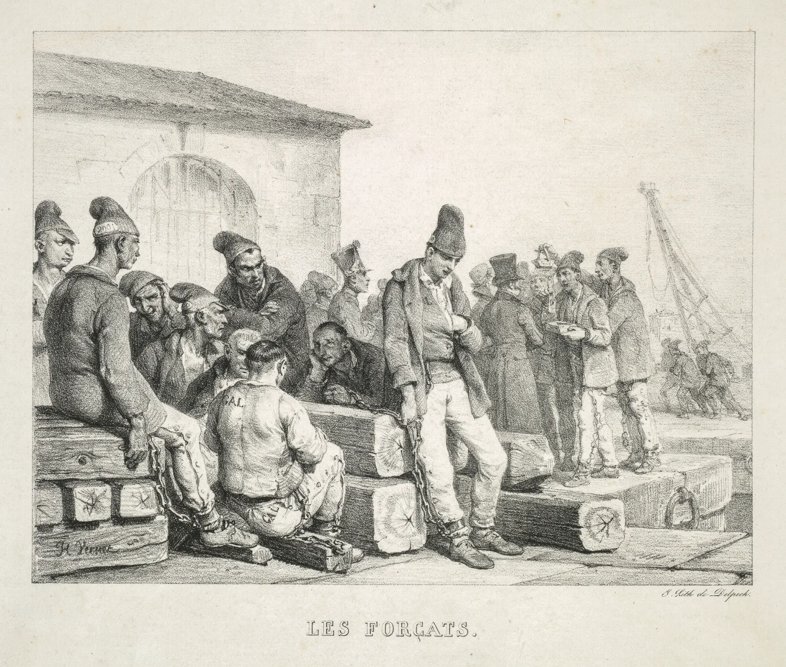 The Convicts Wall Art by Horace Vernet - Canvas Print