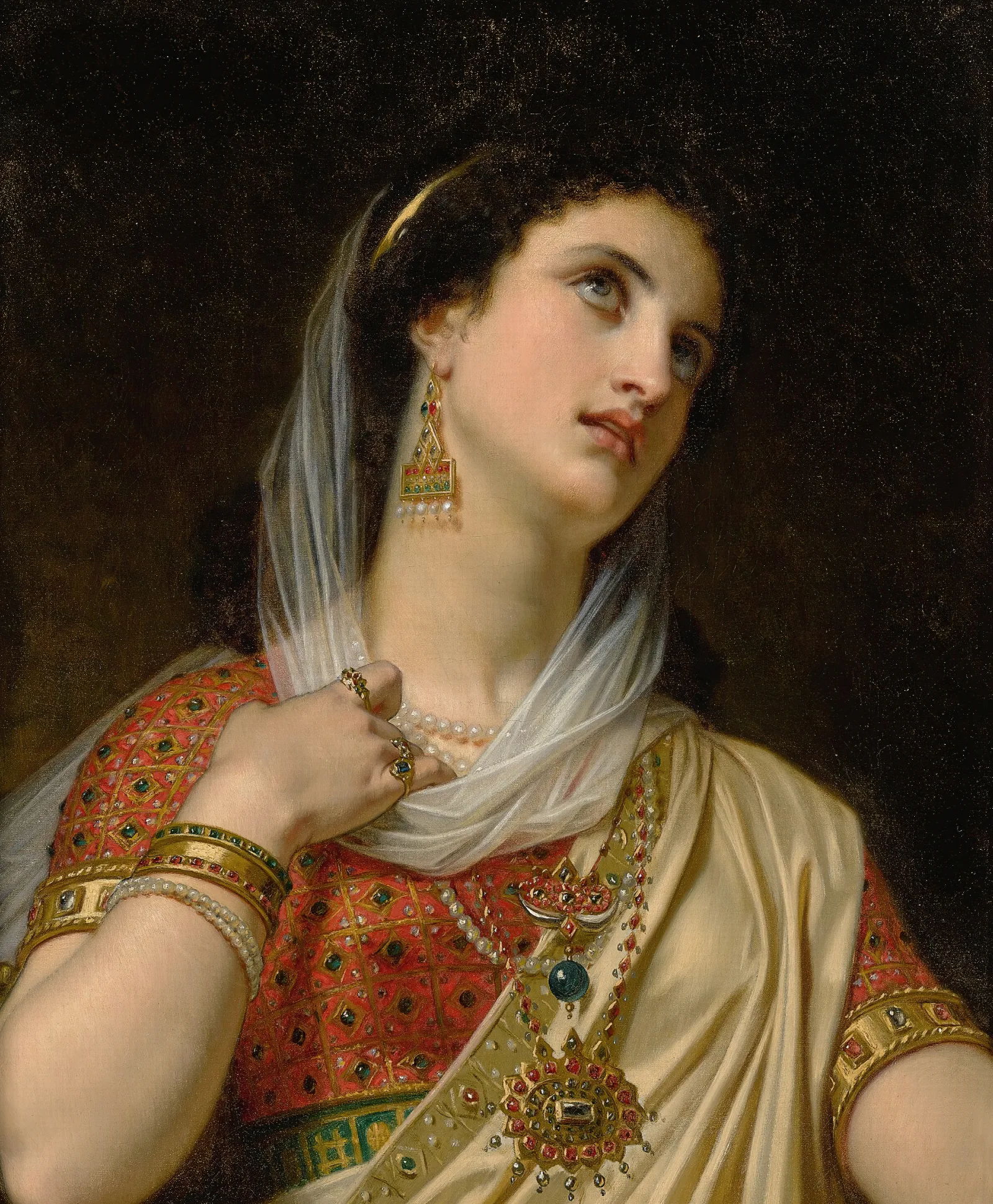 Queen Esther 2 Wall Art by Hugues Merle - Canvas Print