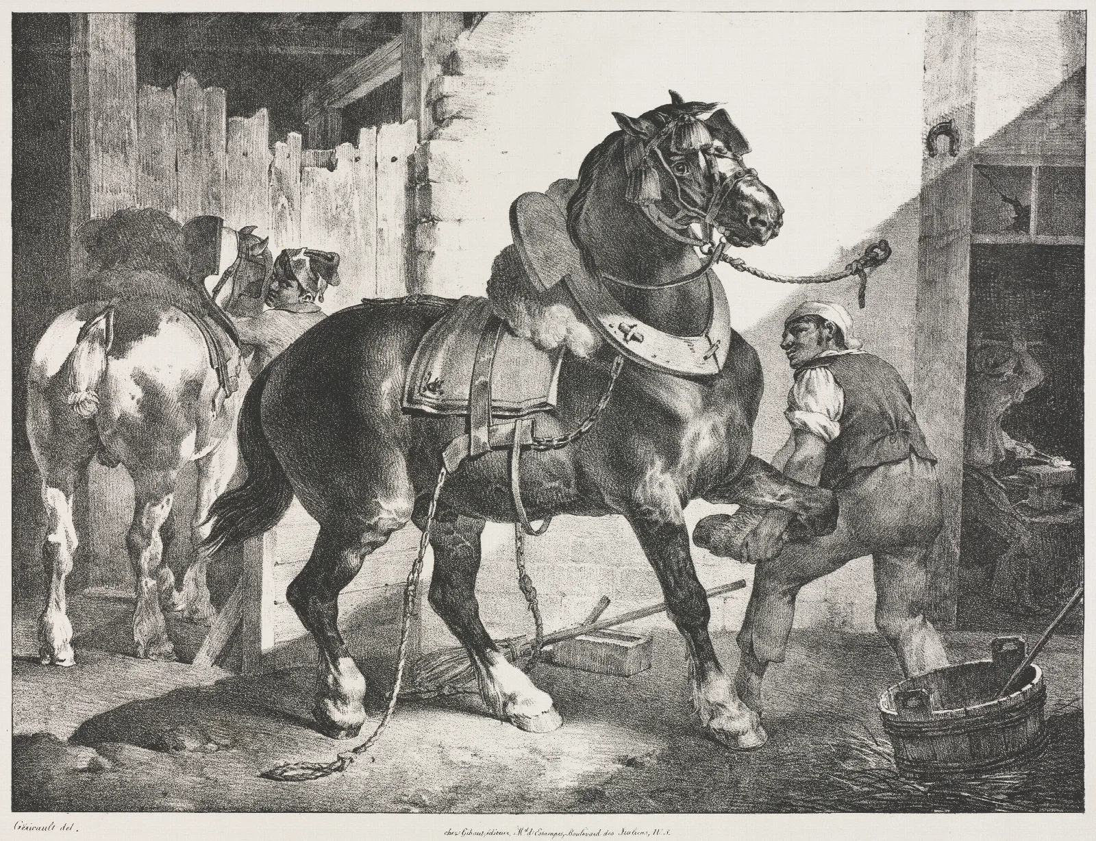 The French Blacksmith Wall Art by Théodore Géricault - Canvas Print