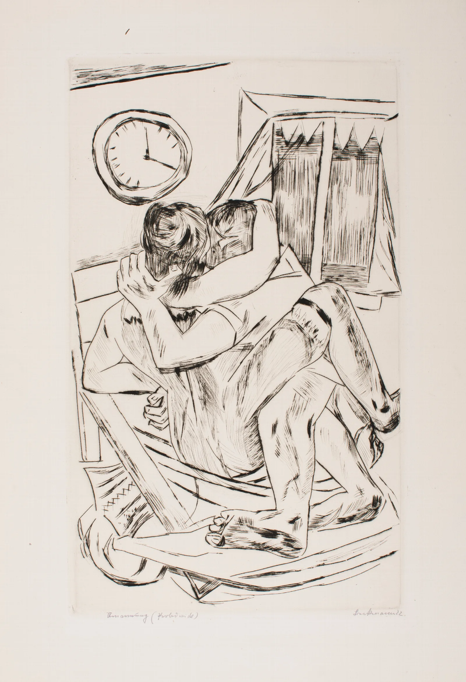 Embrace 5 Wall Art by Max Beckmann - Canvas Print