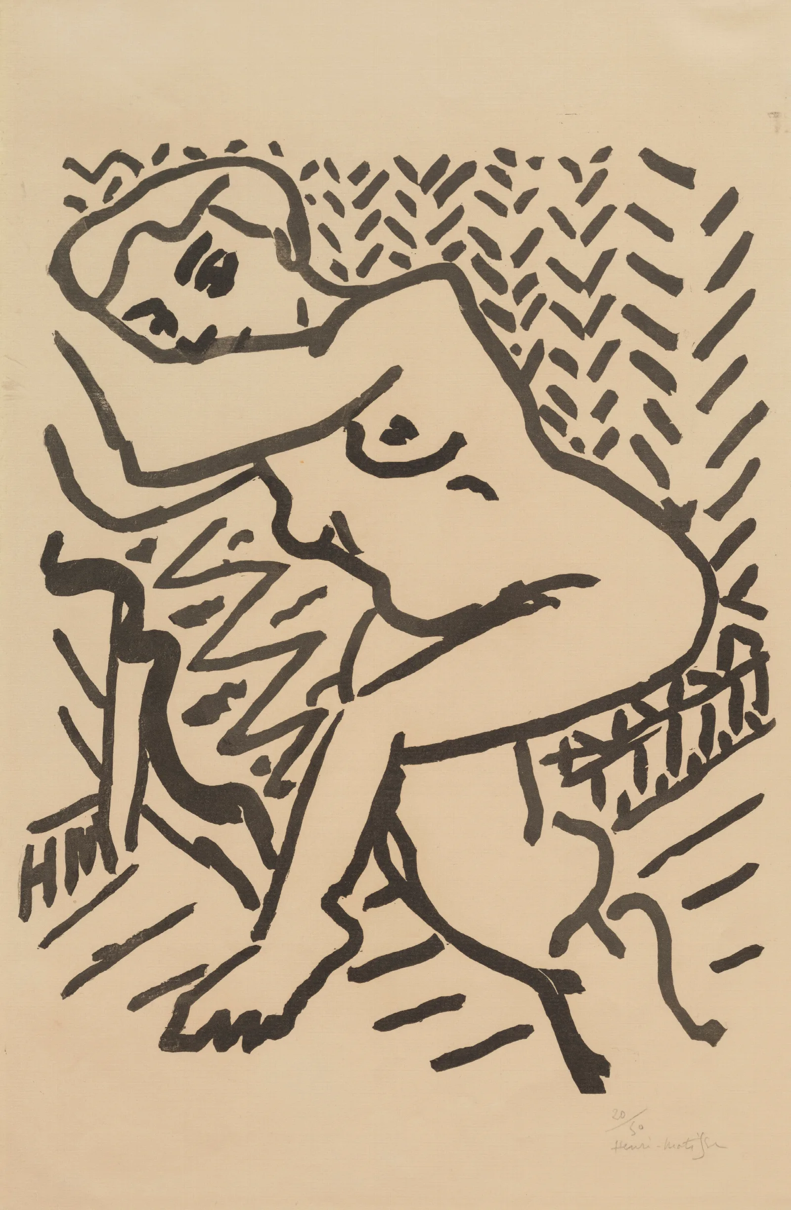 Seated Nude 32 Wall Art by Henri Matisse - Canvas Print